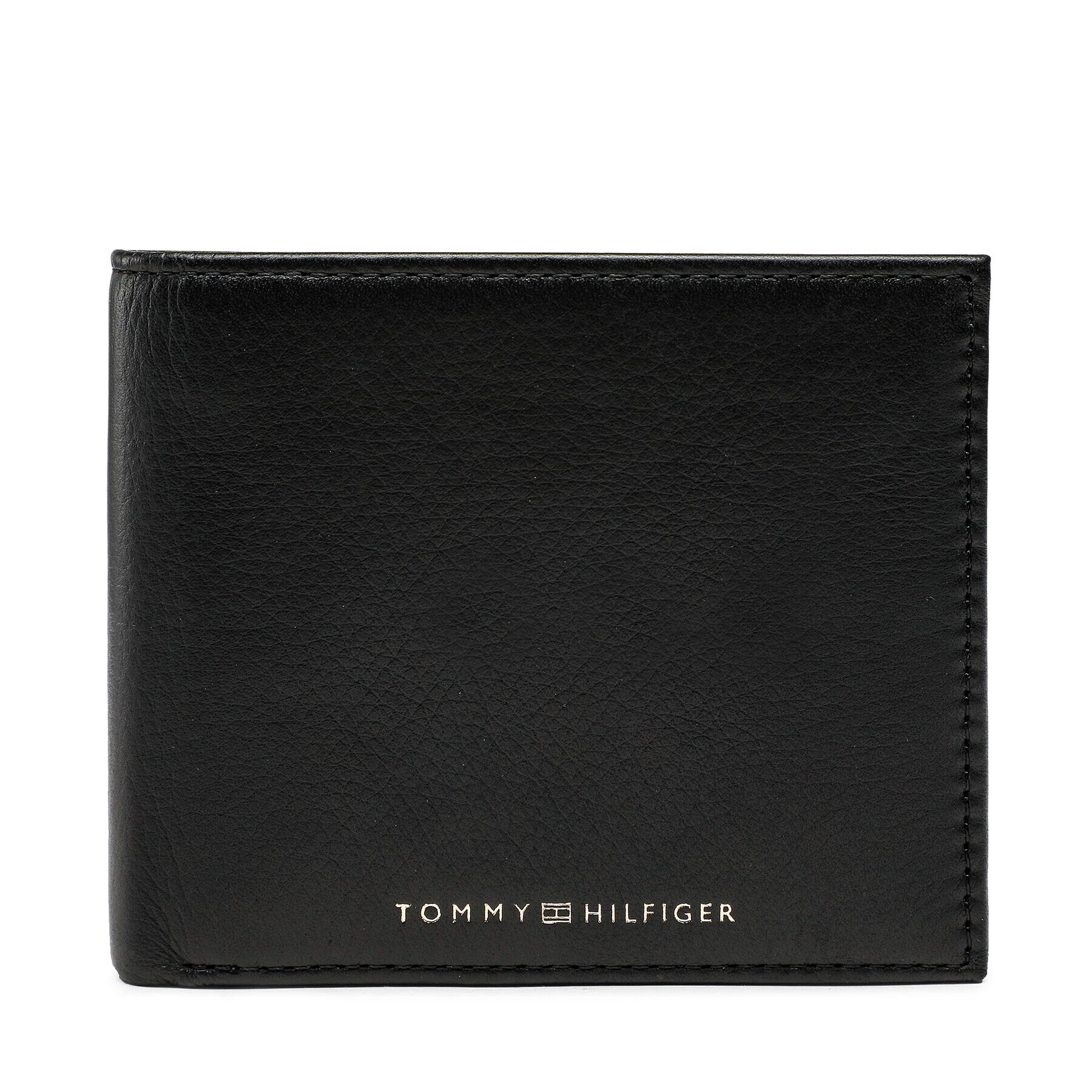 Tommy Hilfiger Голям мъжки портфейл Th Premi Leather Extra Cc & Coin AM0AM11096 Черен - Pepit.bg