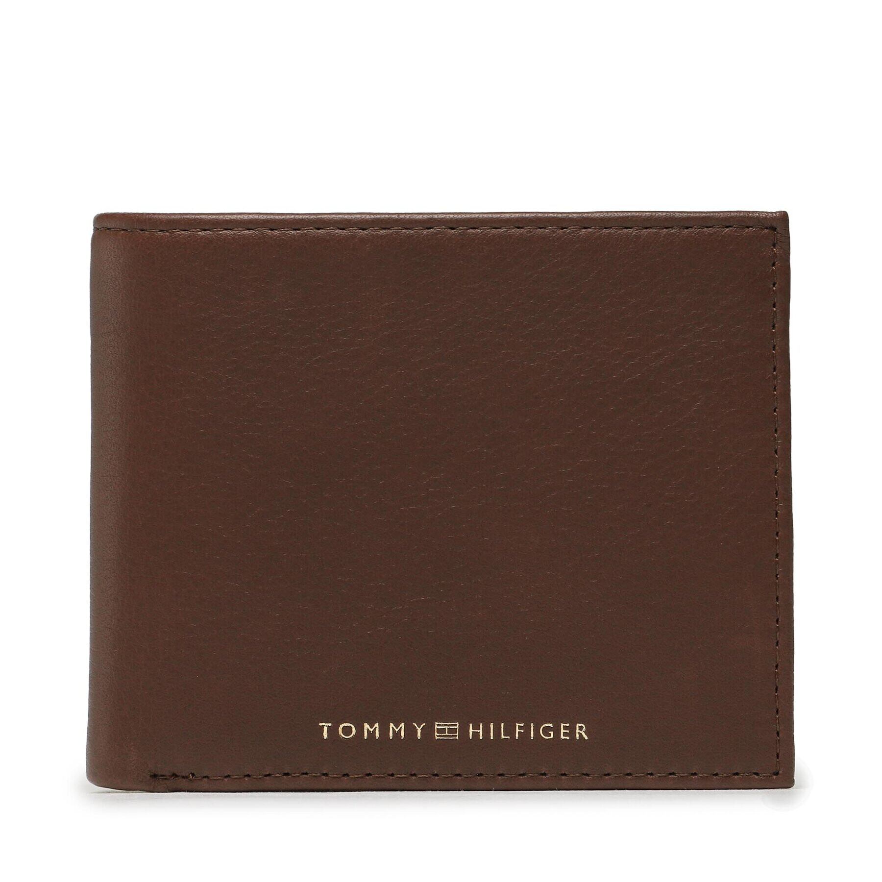 Tommy Hilfiger Голям мъжки портфейл Th Premium Leather Cc And Coin AM0AM10989 Кафяв - Pepit.bg