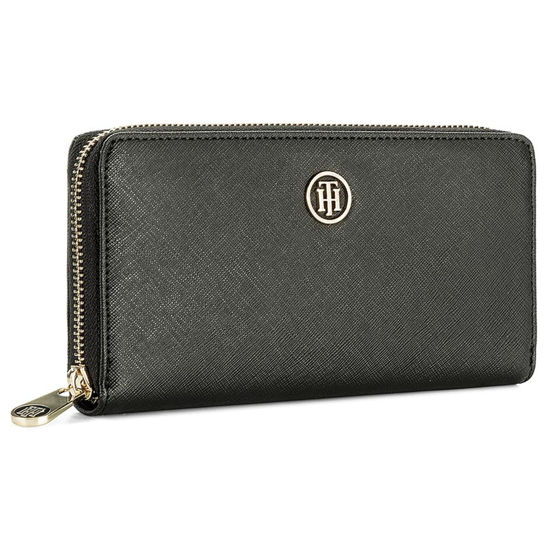 Tommy Hilfiger Голям дамски портфейл Honey Large Za Wallet AW0AW04281 Черен - Pepit.bg