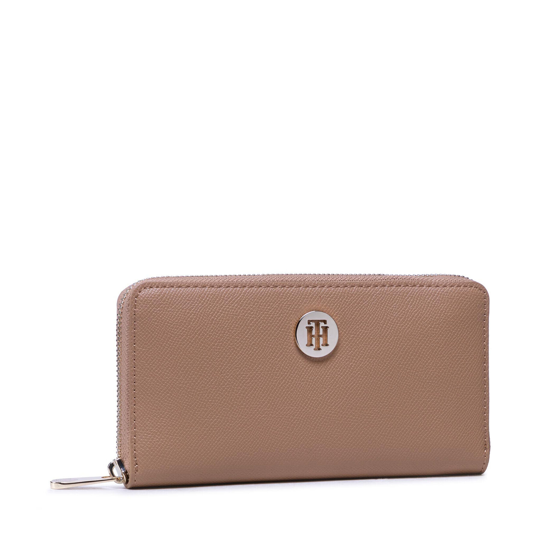 Tommy Hilfiger Голям дамски портфейл Honey Lrg Za Wallet AW0AW10539 Кафяв - Pepit.bg