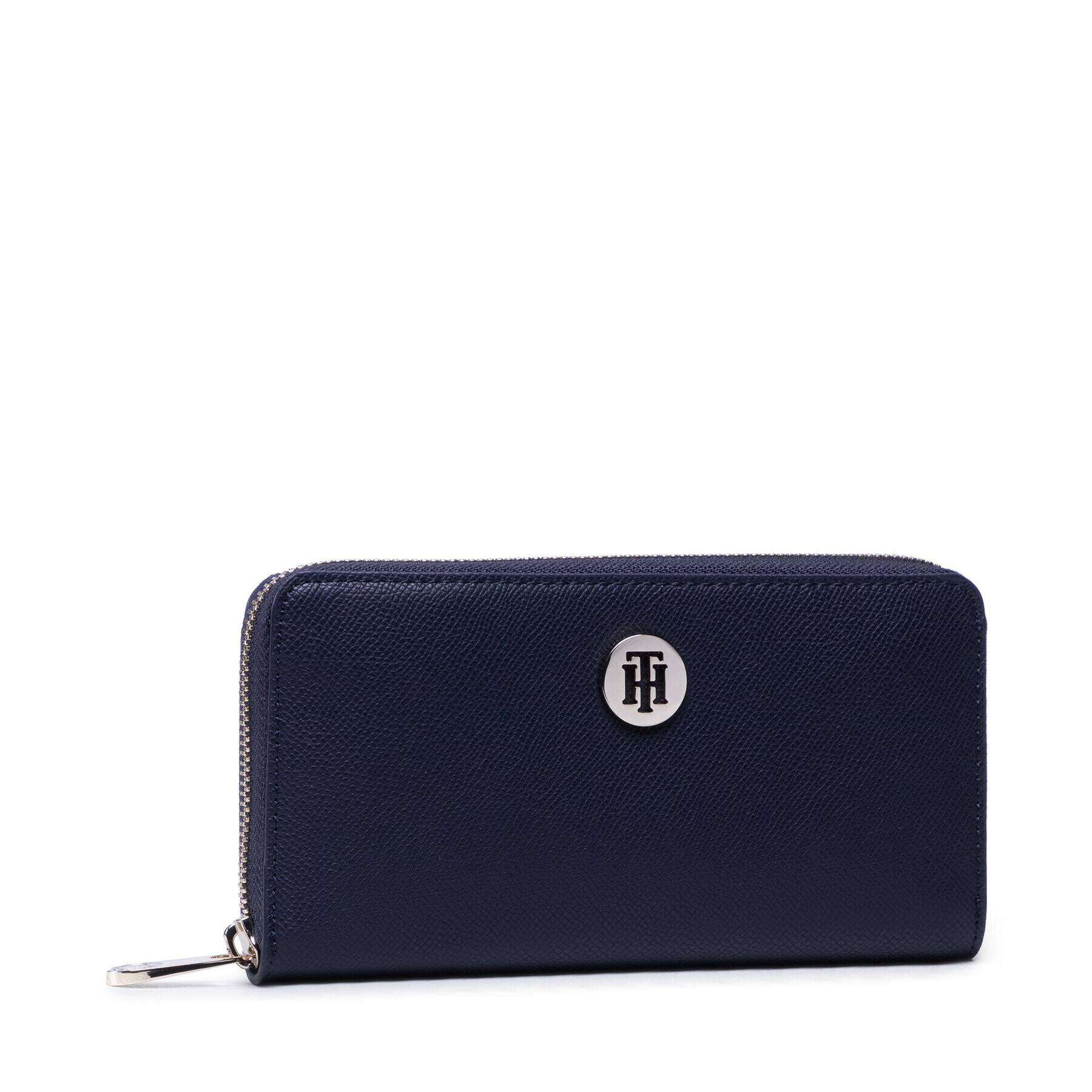 Tommy Hilfiger Голям дамски портфейл Honey Lrg Za Wallet AW0AW10539 Тъмносин - Pepit.bg