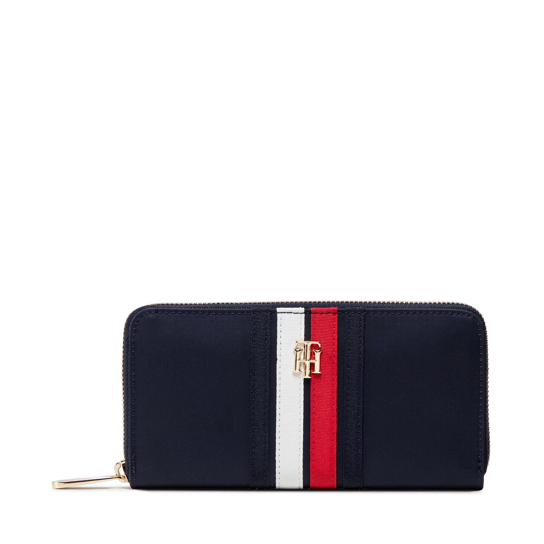 Tommy Hilfiger Голям дамски портфейл Poppy Large Za Corp AW0AW13665 Тъмносин - Pepit.bg