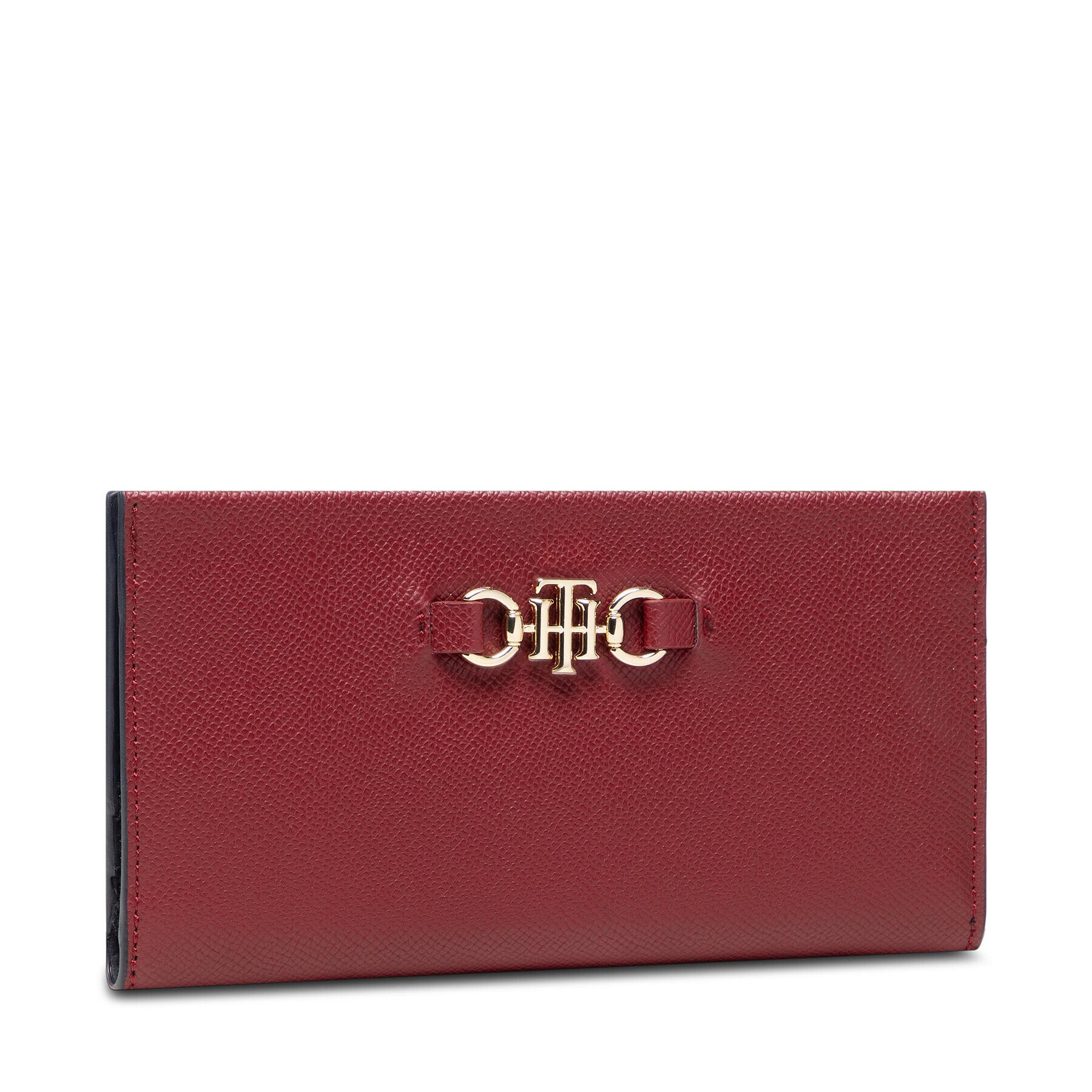 Tommy Hilfiger Голям дамски портфейл Th Club Lrg Wallet AW0AW10550 Червен - Pepit.bg