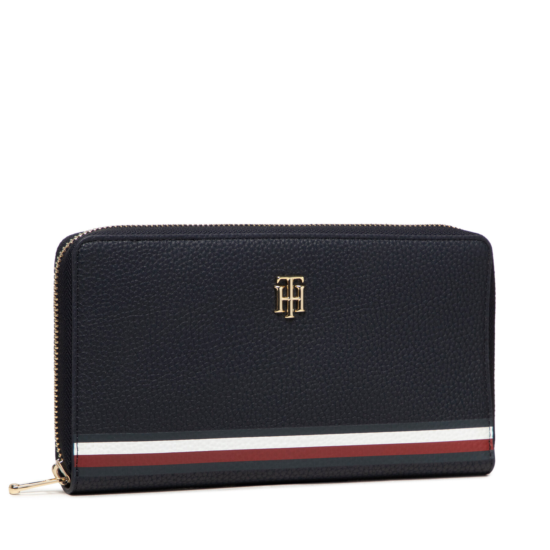 Tommy Hilfiger Голям дамски портфейл Th Element All In I Wallet Corp AW0AW10537 Тъмносин - Pepit.bg