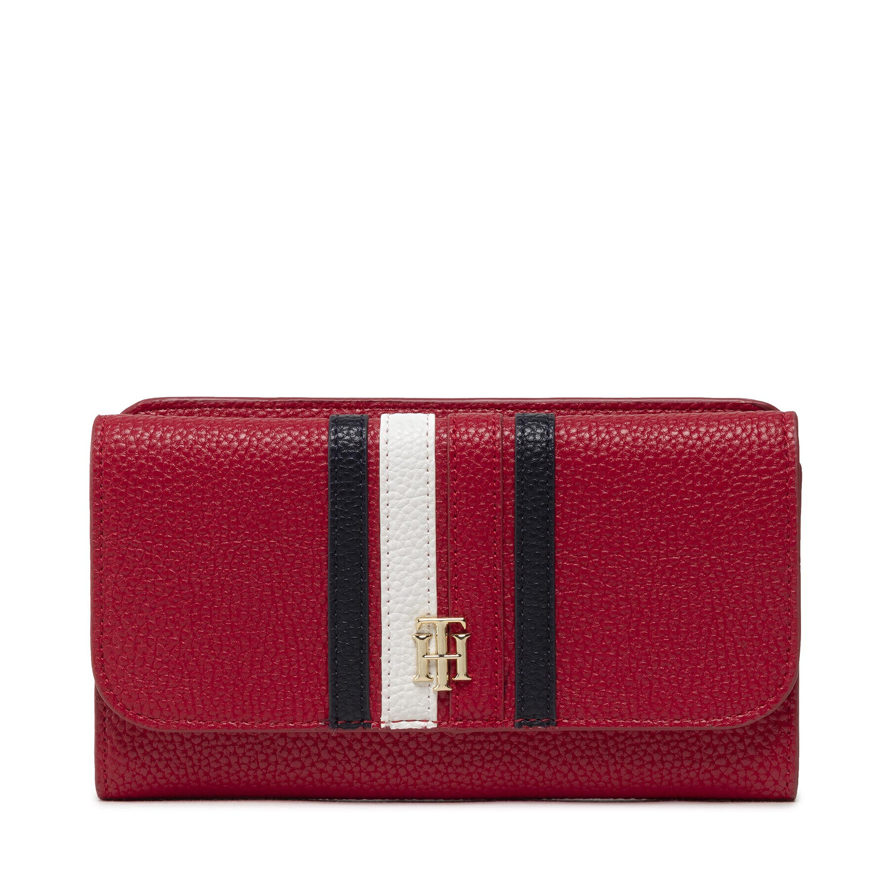 Tommy Hilfiger Голям дамски портфейл Th Element Large Flap Corp AW0AW13631 Червен - Pepit.bg