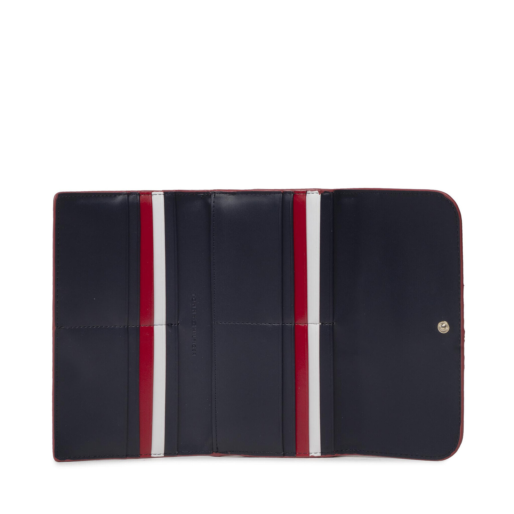 Tommy Hilfiger Голям дамски портфейл Th Element Large Flap Corp AW0AW13631 Червен - Pepit.bg