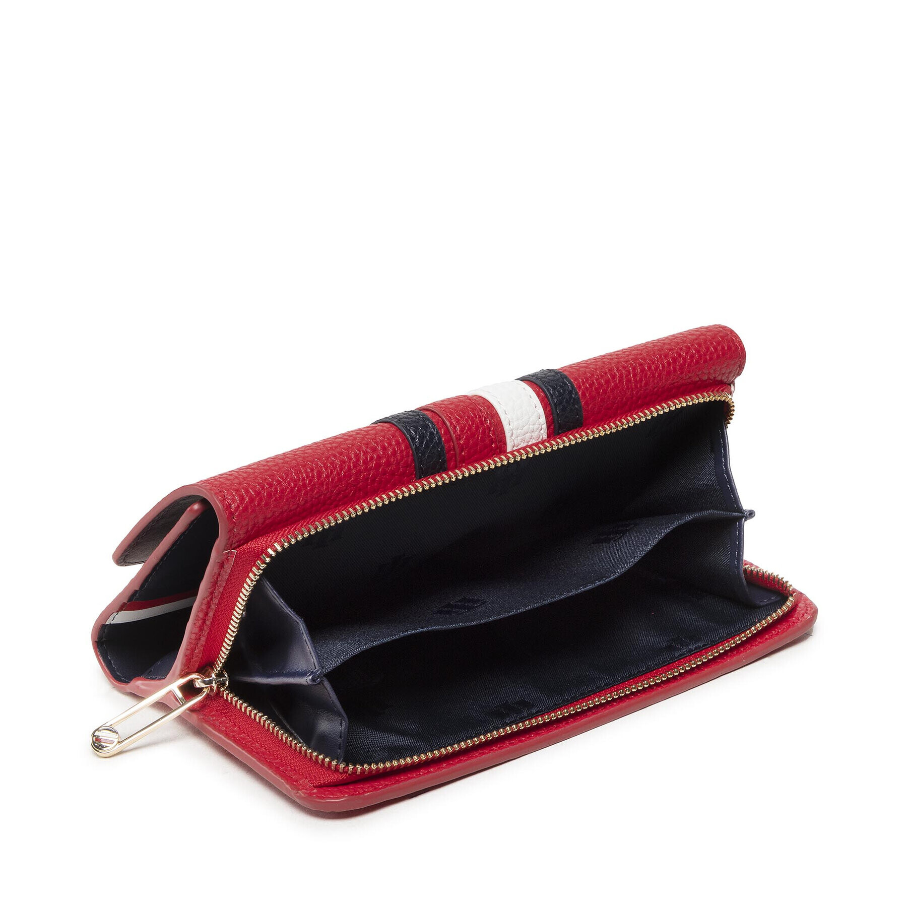 Tommy Hilfiger Голям дамски портфейл Th Element Large Flap Corp AW0AW13631 Червен - Pepit.bg