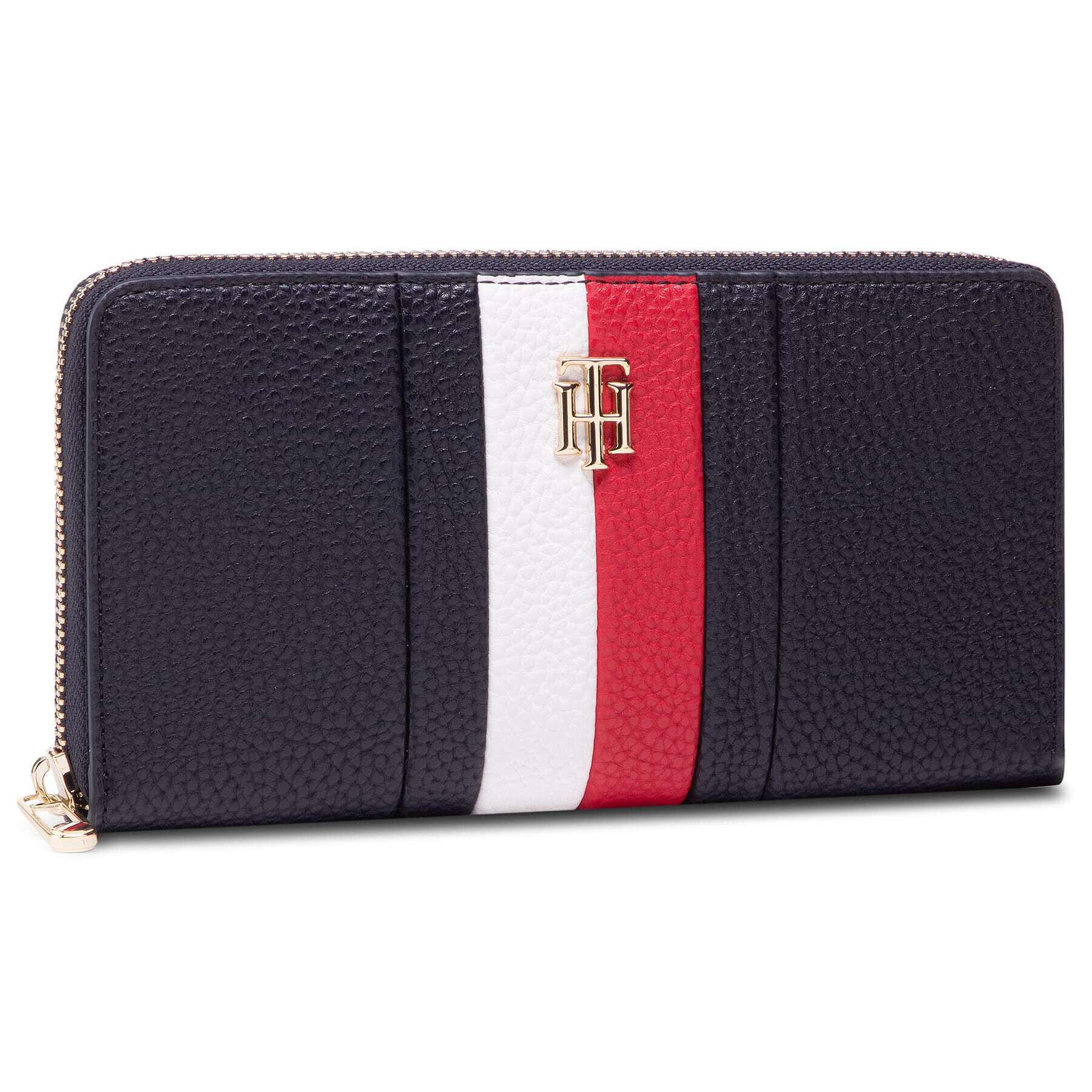 Tommy Hilfiger Голям дамски портфейл Th Essence Large Za Corp AW0AW09899 Тъмносин - Pepit.bg