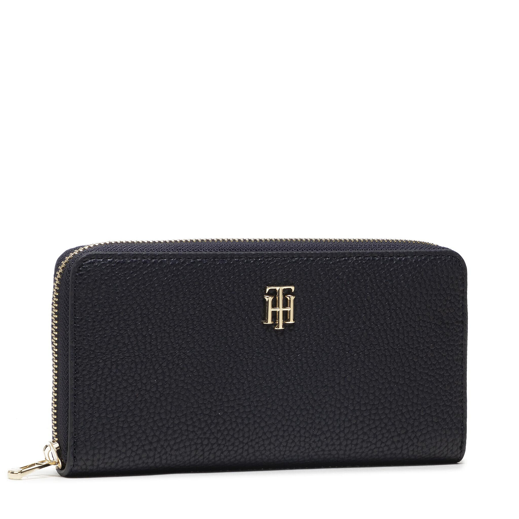 Tommy Hilfiger Голям дамски портфейл Th Soft Large Za Wallet AW0AW10221 Тъмносин - Pepit.bg