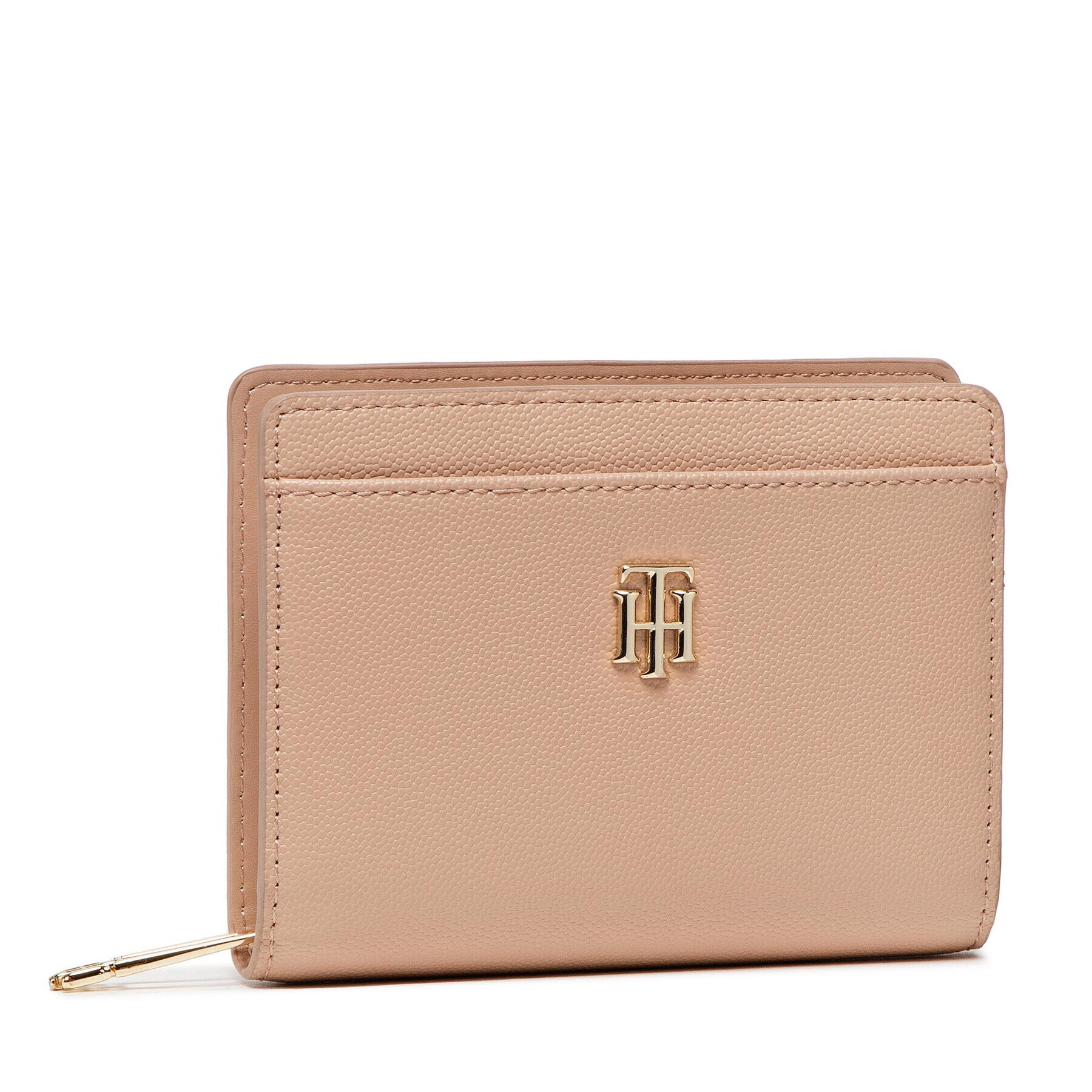 Tommy Hilfiger Голям дамски портфейл Th Timeless Med Wallet AW0AW11616 Бежов - Pepit.bg