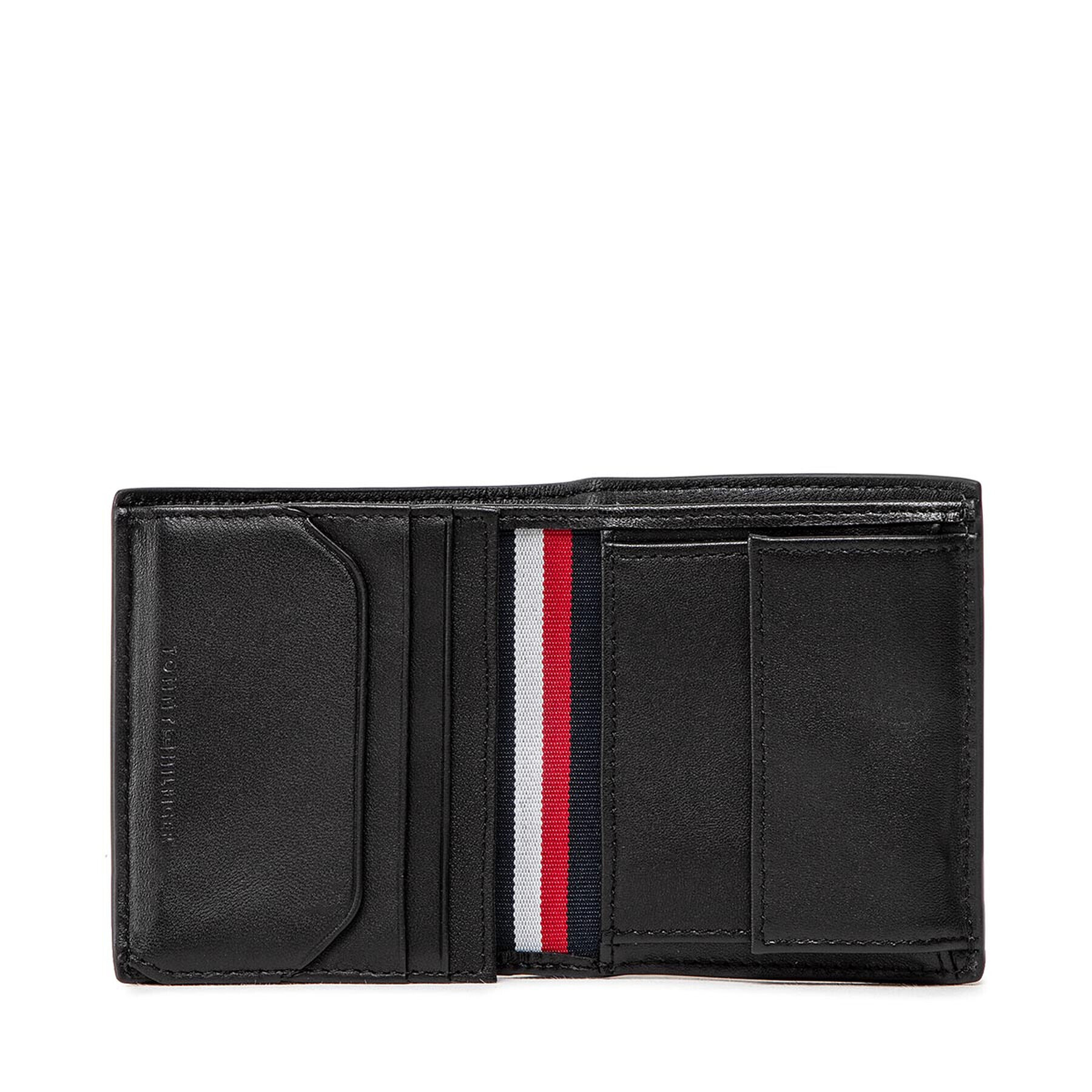 Tommy Hilfiger Голям мъжки портфейл Business Leaher Trifold AM0AM10245 Черен - Pepit.bg