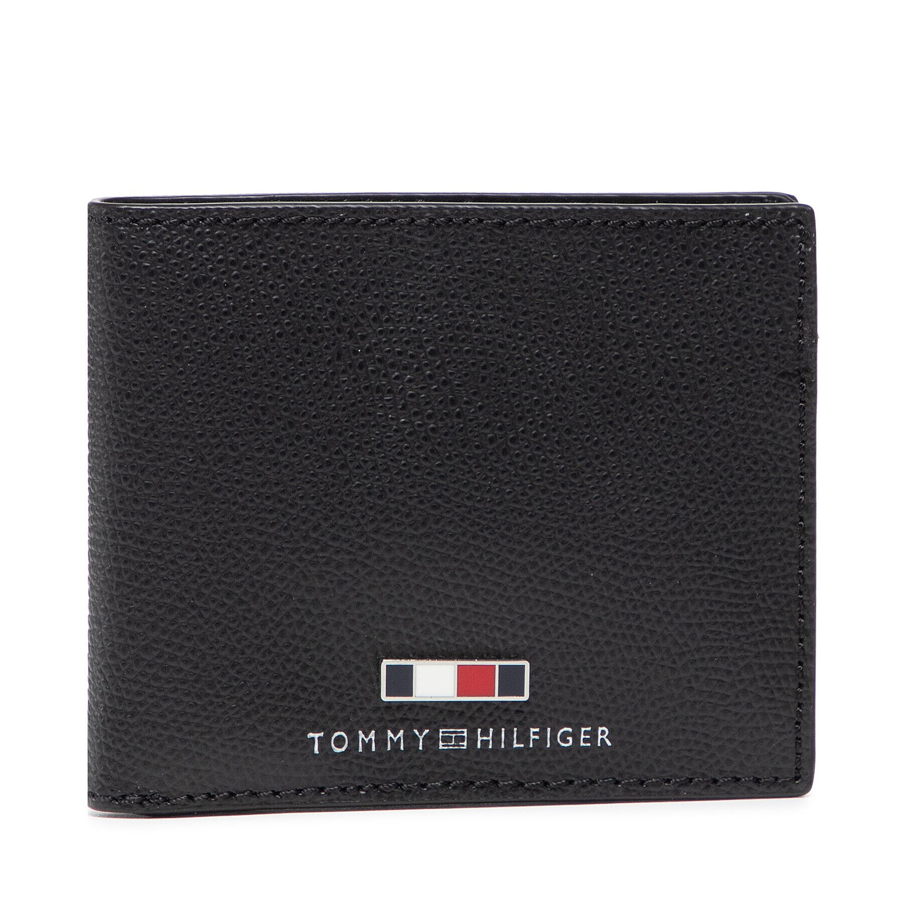 Tommy Hilfiger Голям мъжки портфейл Business Leather Mini Cc Wallet AM0AM07808 Черен - Pepit.bg