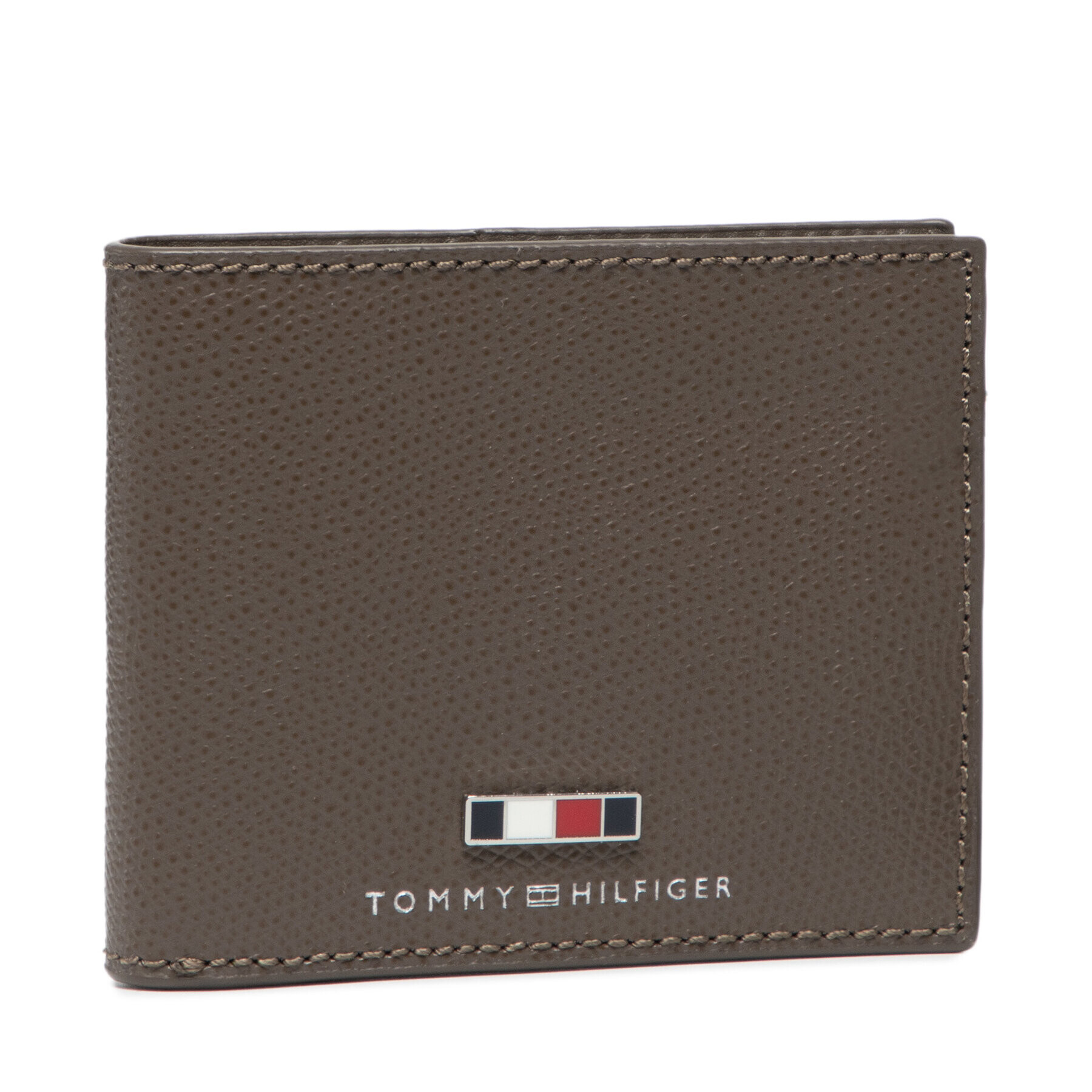 Tommy Hilfiger Голям мъжки портфейл Business Leather Mini Cc Wallet AM0AM07808 Кафяв - Pepit.bg