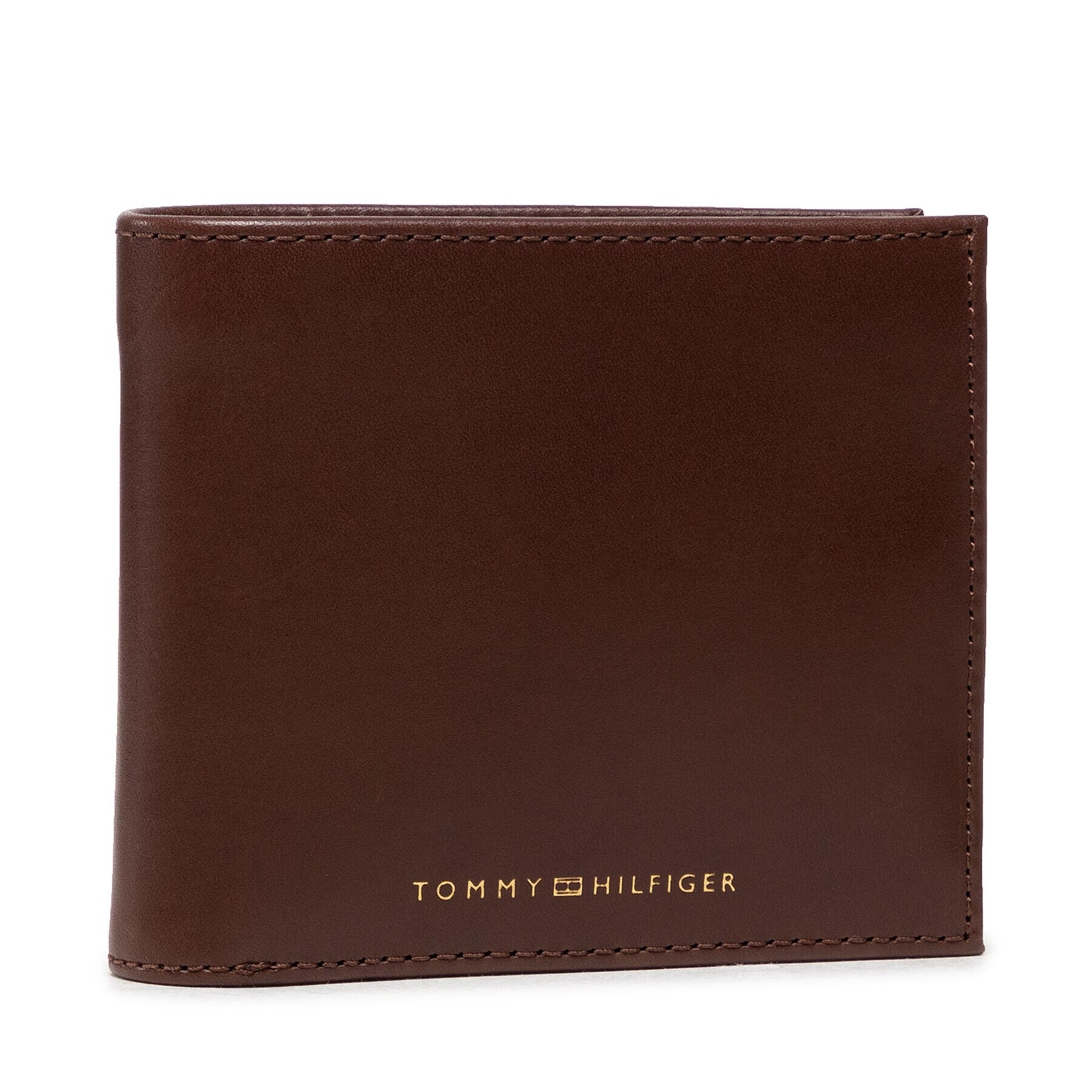 Tommy Hilfiger Голям мъжки портфейл Casual Leather Cc Flap And Coin AM0AM07805 Кафяв - Pepit.bg