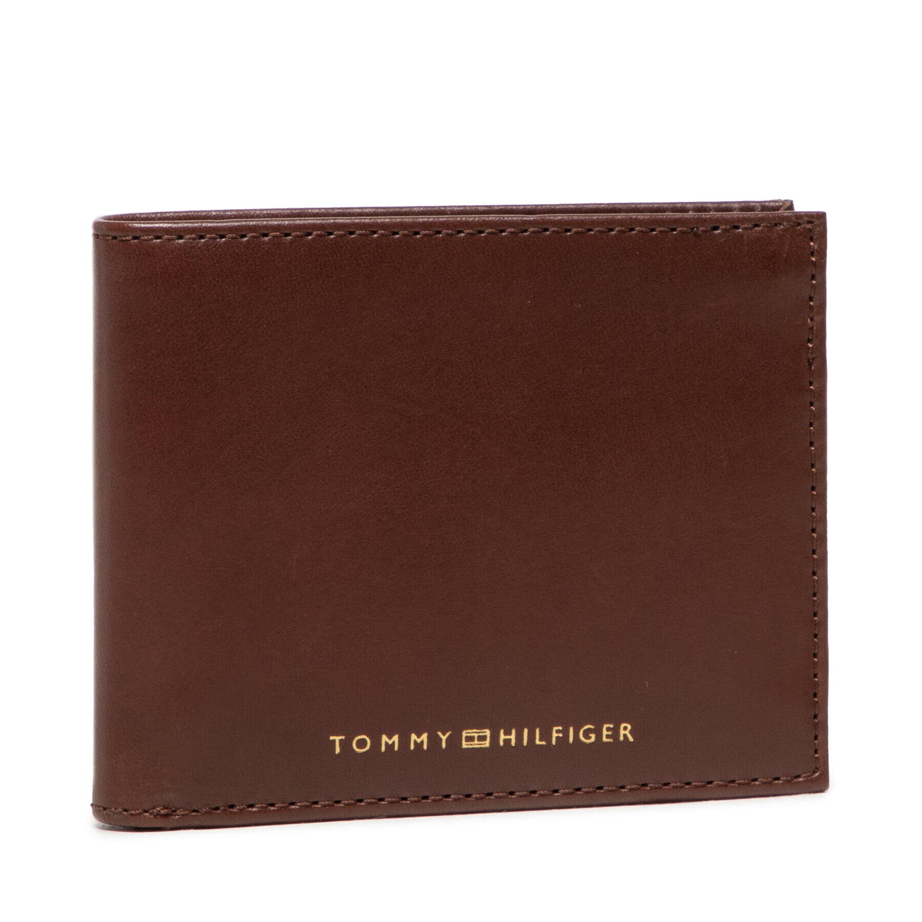 Tommy Hilfiger Голям мъжки портфейл Casual Leather Mini Cc Wallet AM0AM07813 Кафяв - Pepit.bg