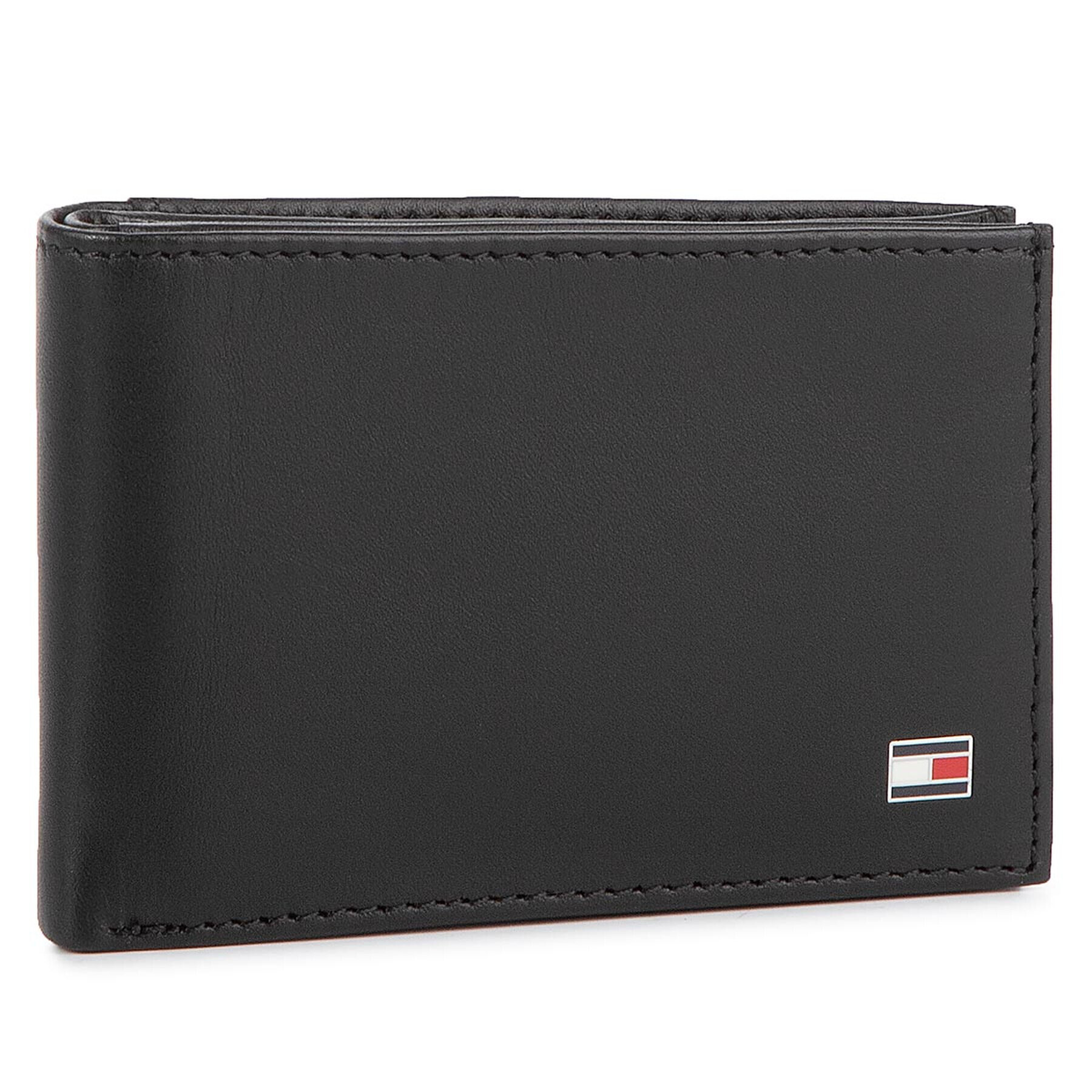 Tommy Hilfiger Голям мъжки портфейл Eton Mini Cc Flap&Coin Pocket AM0AM00671/83369 Черен - Pepit.bg