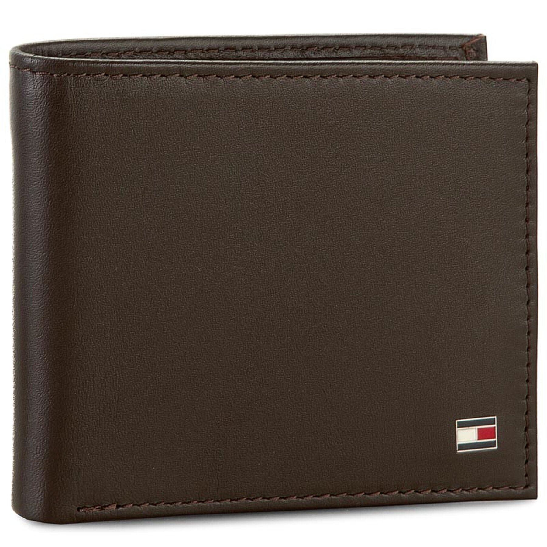 Tommy Hilfiger Голям мъжки портфейл Eton Mini Cc Wallet AM0AM00655 Кафяв - Pepit.bg