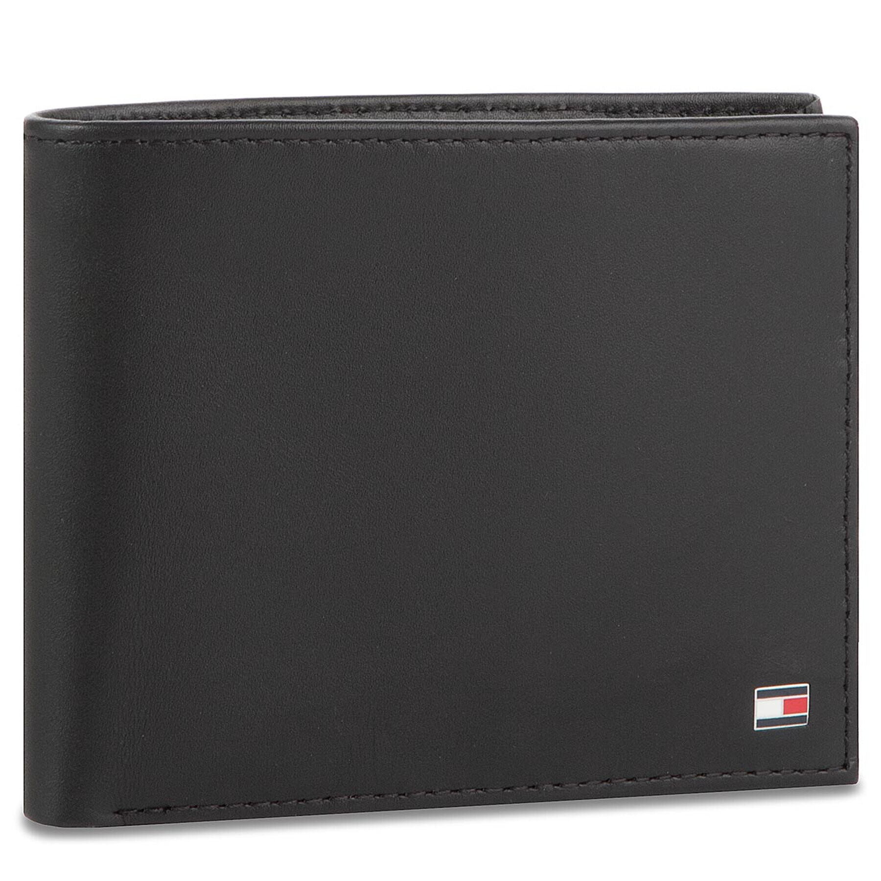 Tommy Hilfiger Голям мъжки портфейл Eton Trifold AM0AM00657 Черен - Pepit.bg