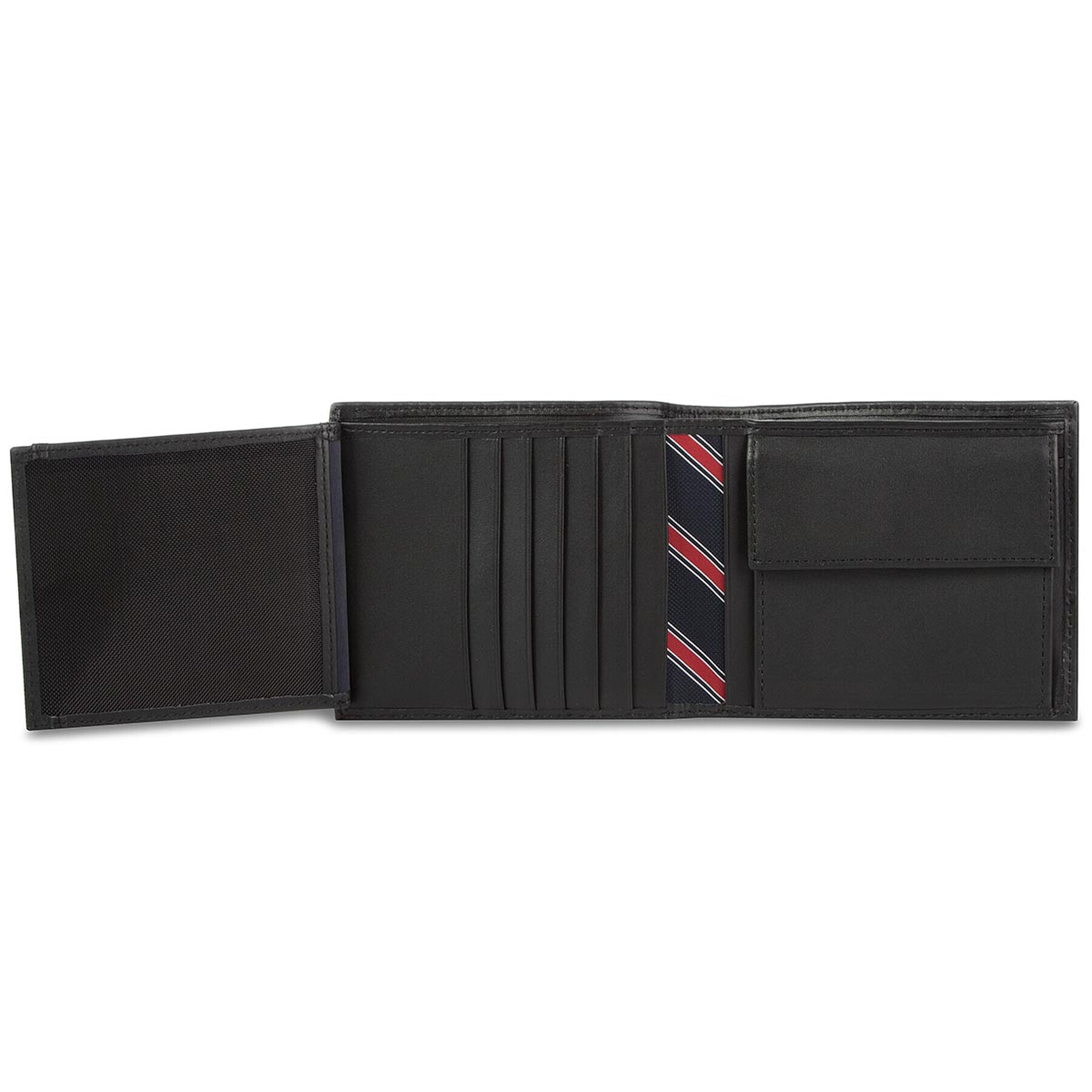 Tommy Hilfiger Голям мъжки портфейл Eton Trifold AM0AM00657 Черен - Pepit.bg