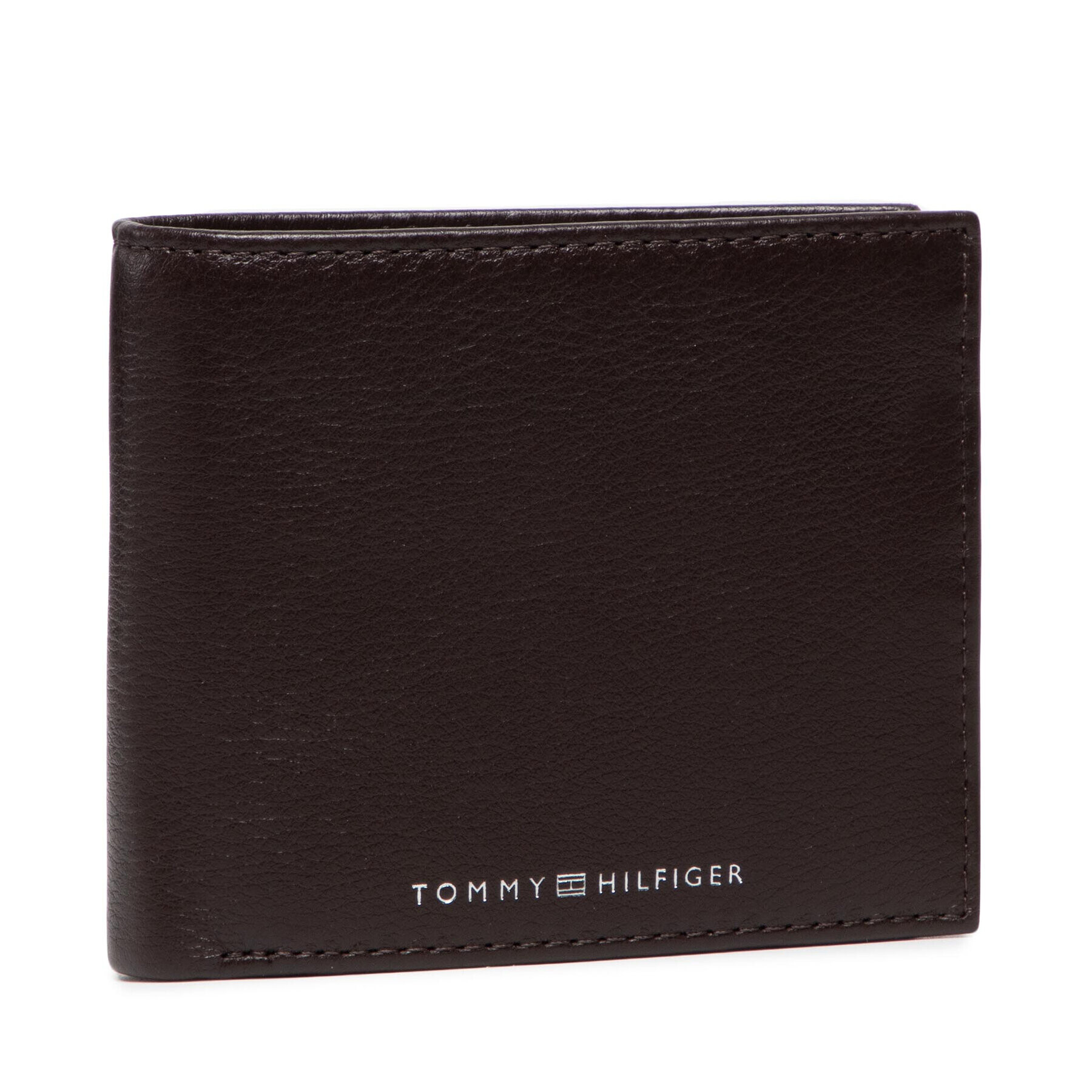 Tommy Hilfiger Голям мъжки портфейл Th Downtown Cc Flap And Coin AM0AM08118 Кафяв - Pepit.bg