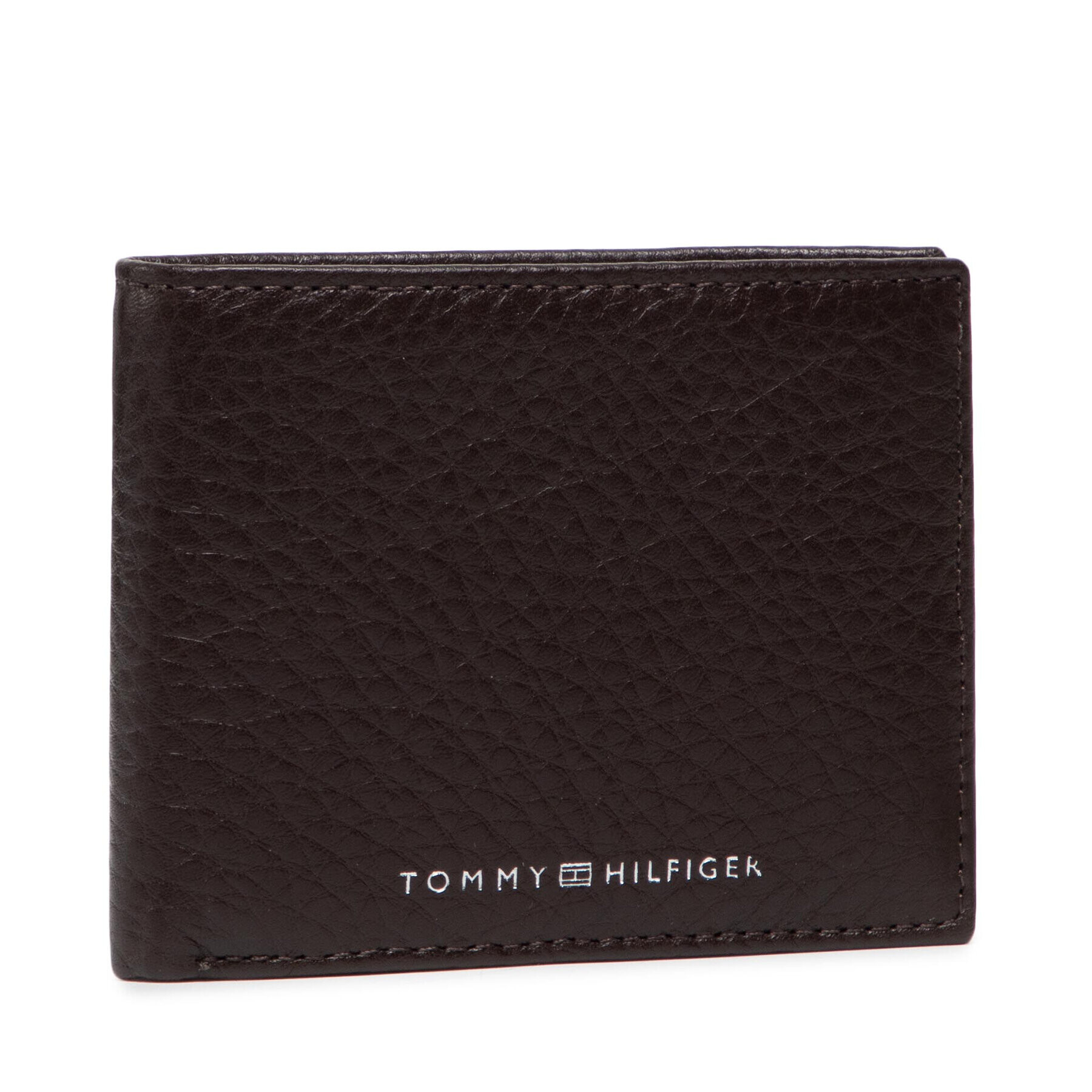 Tommy Hilfiger Голям мъжки портфейл Th Downtown Mini Cc Wallet AM0AM08116 Кафяв - Pepit.bg