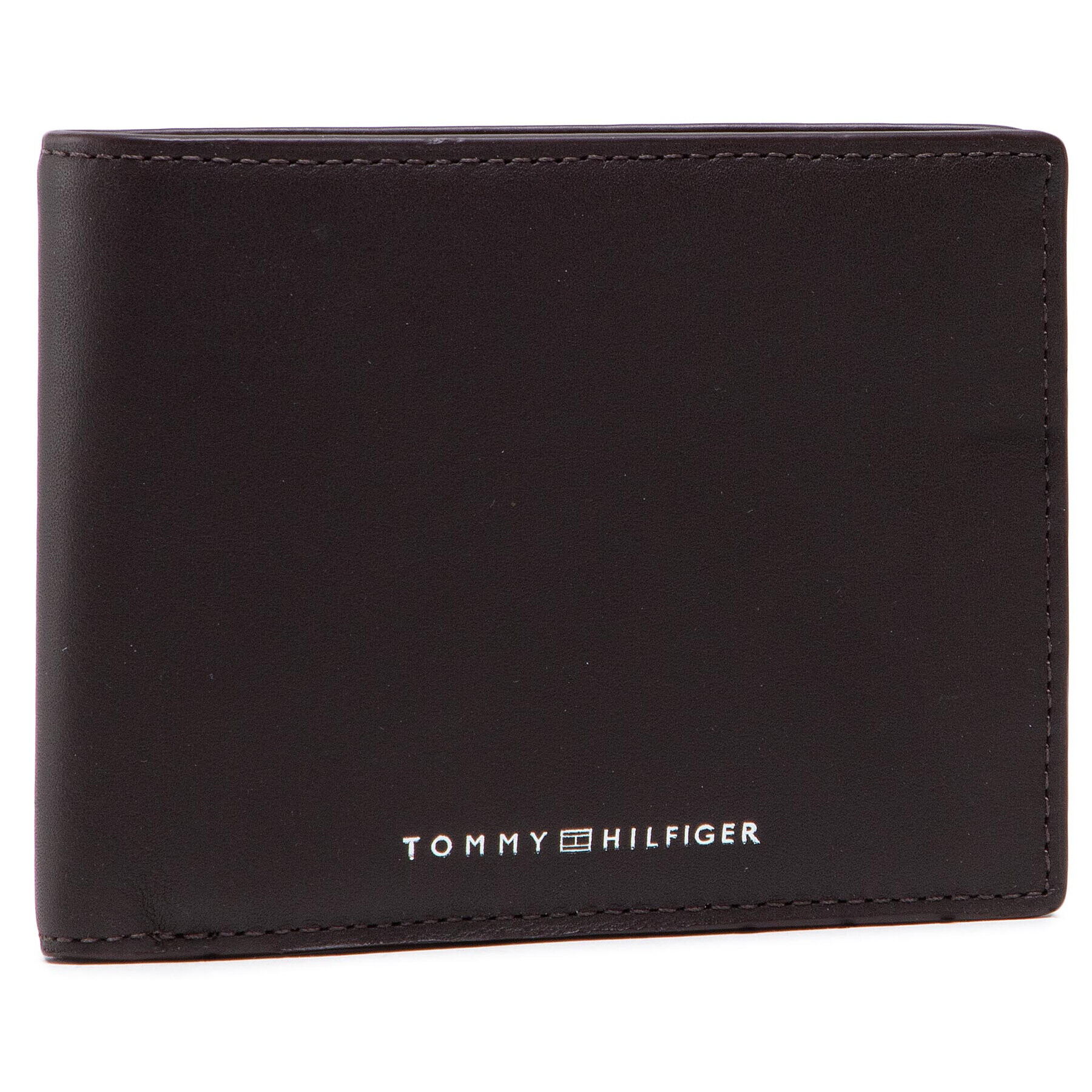 Tommy Hilfiger Голям мъжки портфейл Th Metro Cc And Coin AM0AM07292 Кафяв - Pepit.bg