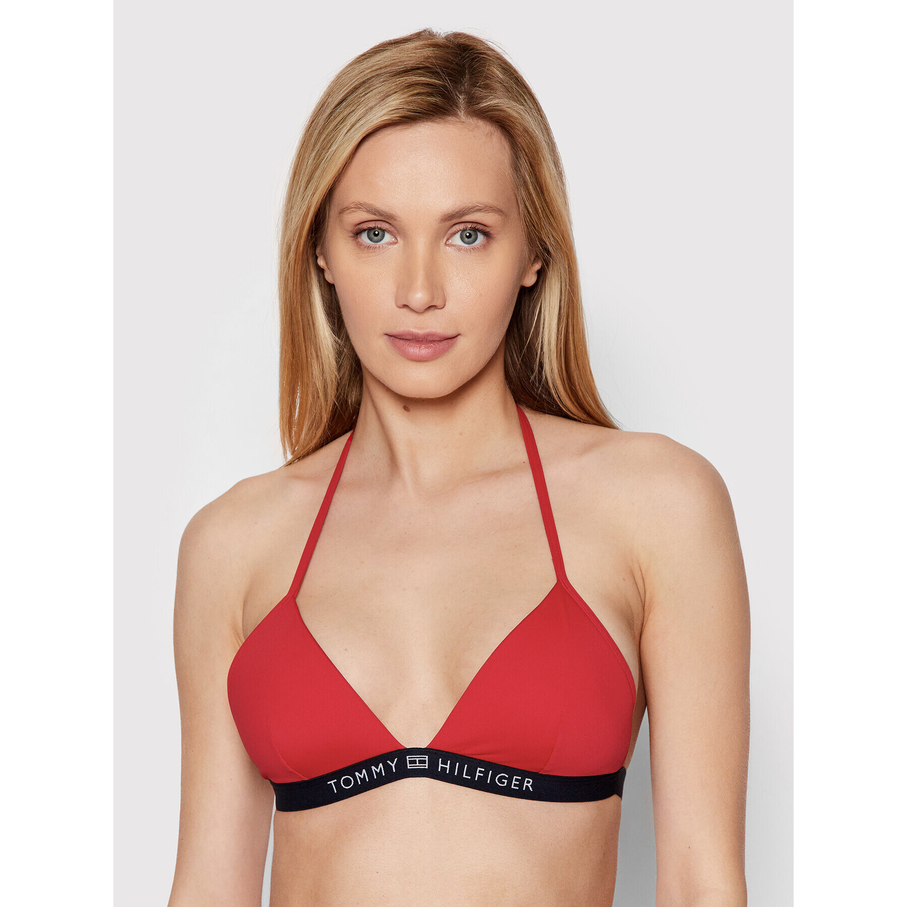 Tommy Hilfiger Горнище на бански Triangle UW0UW03323 Червен - Pepit.bg