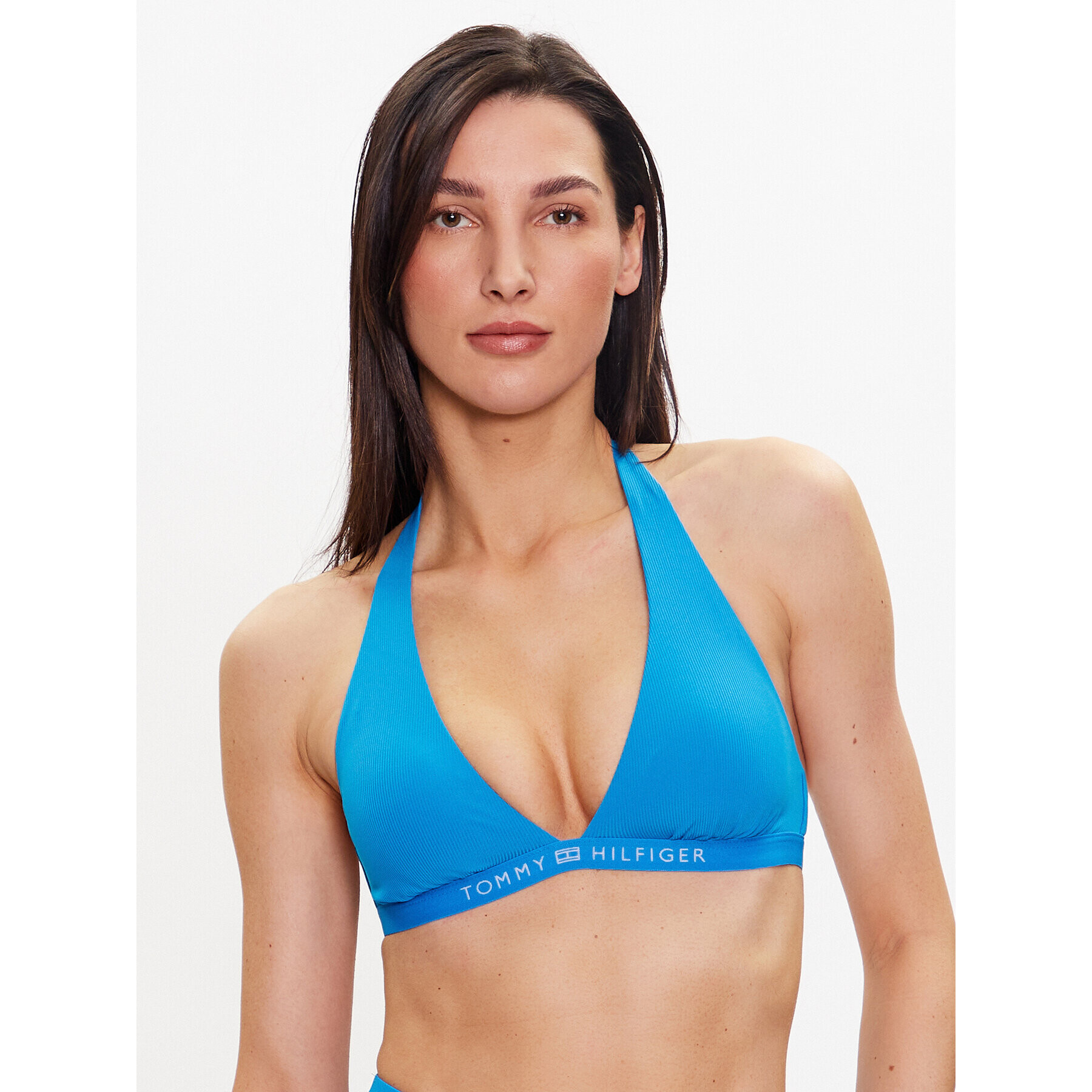 Tommy Hilfiger Горнище на бански UW0UW04139 Син - Pepit.bg