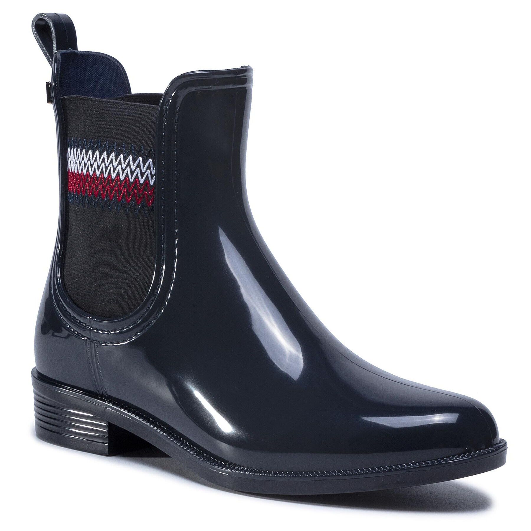 Tommy Hilfiger Гумени ботуши Corporate Elastic Rainboot Тъмносин - Pepit.bg