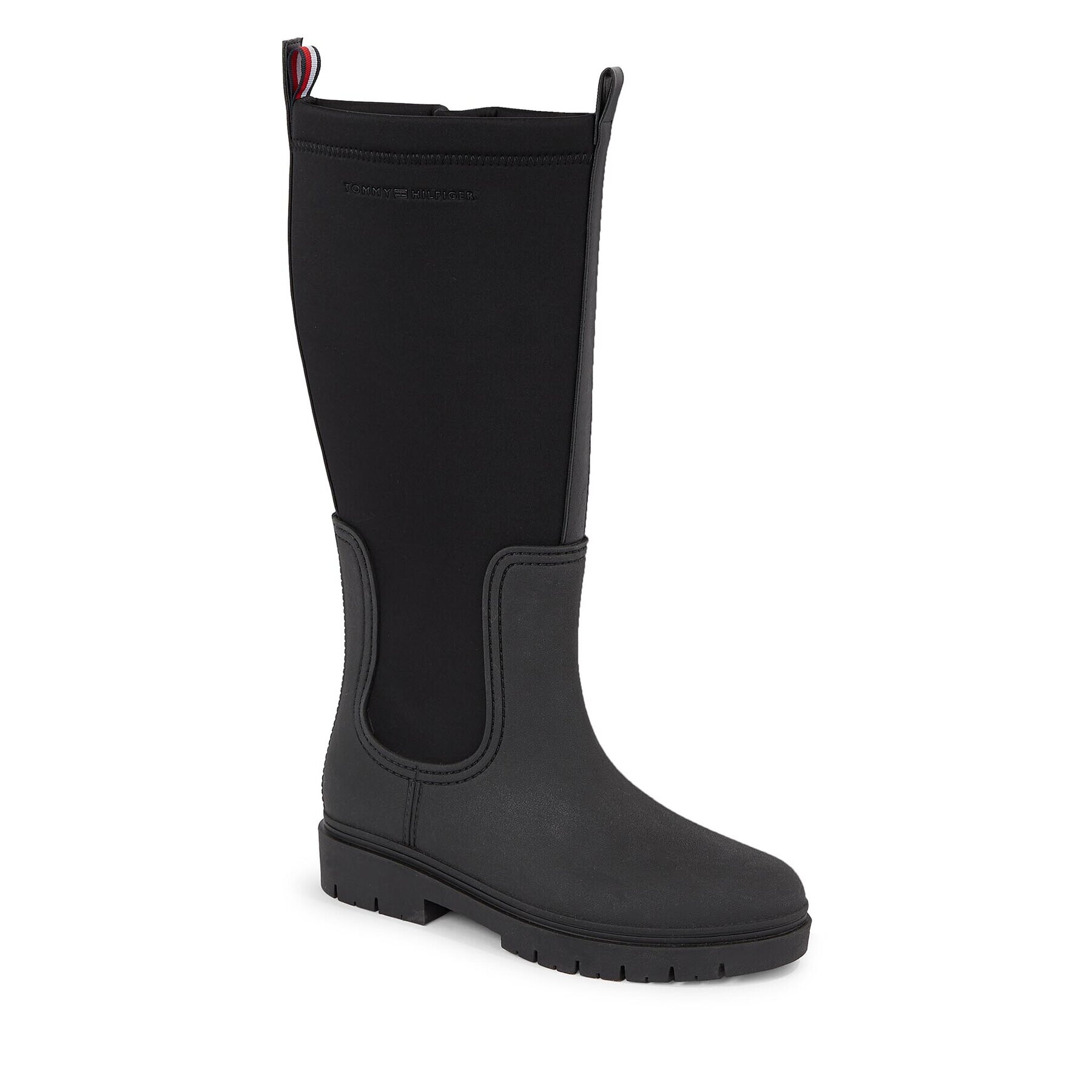 Tommy Hilfiger Гумени ботуши Essential Tommy Rainboot FW0FW07666 Черен - Pepit.bg