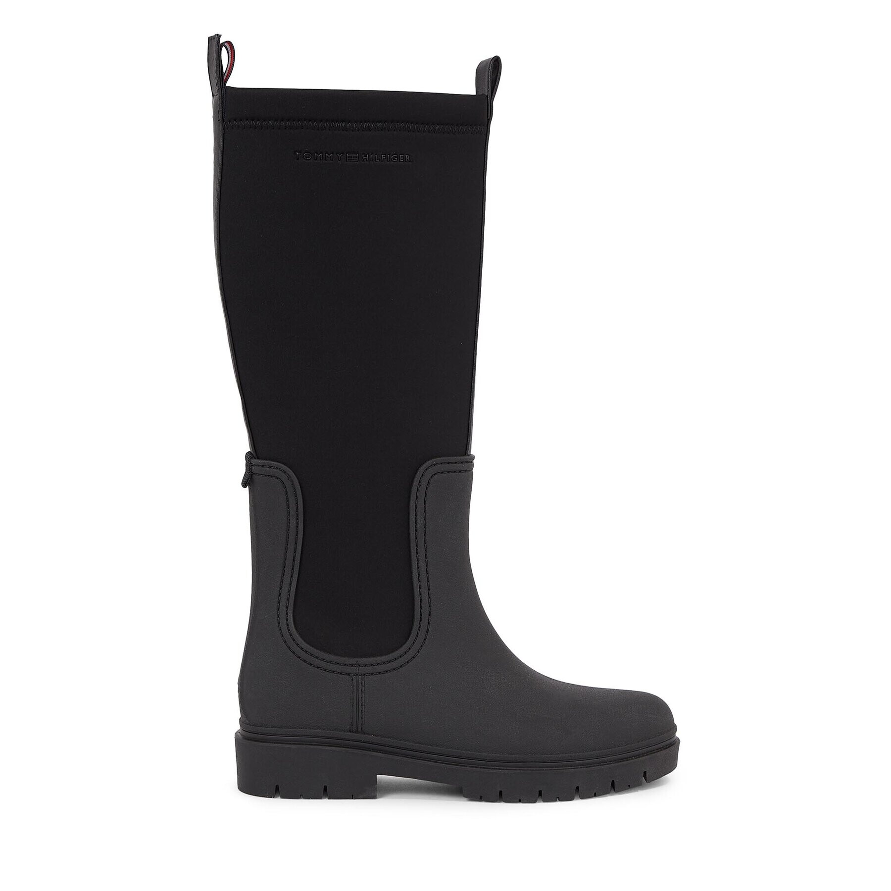 Tommy Hilfiger Гумени ботуши Essential Tommy Rainboot FW0FW07666 Черен - Pepit.bg