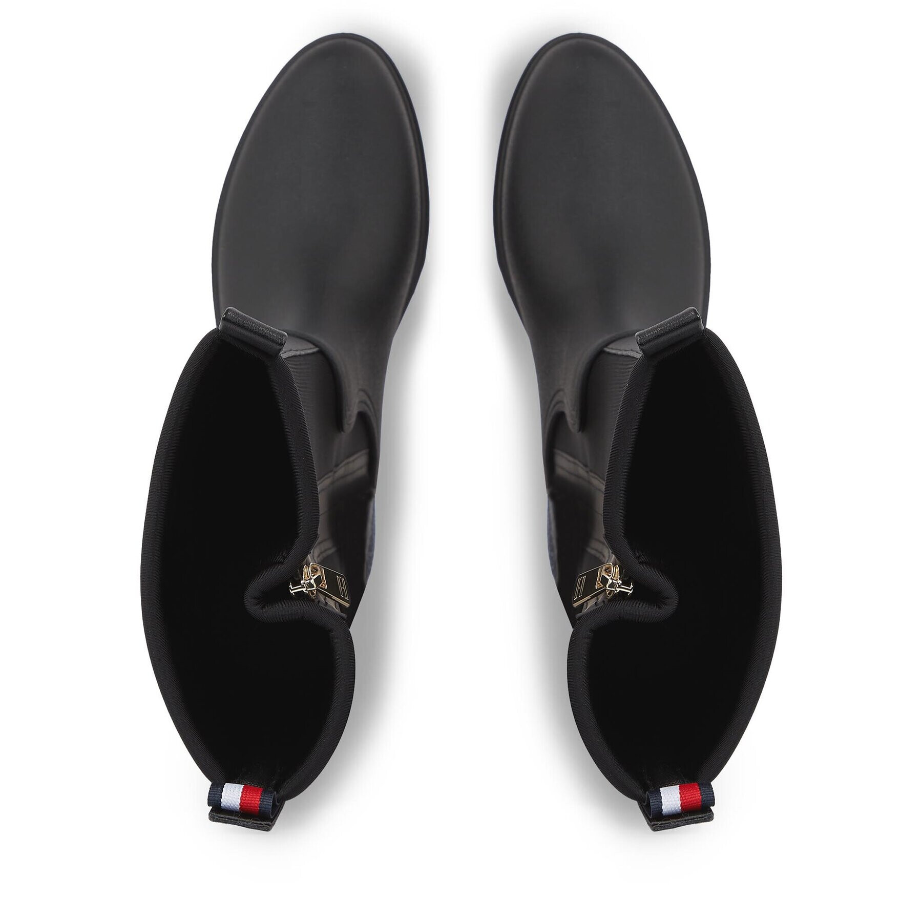 Tommy Hilfiger Гумени ботуши Essential Tommy Rainboot FW0FW07666 Черен - Pepit.bg