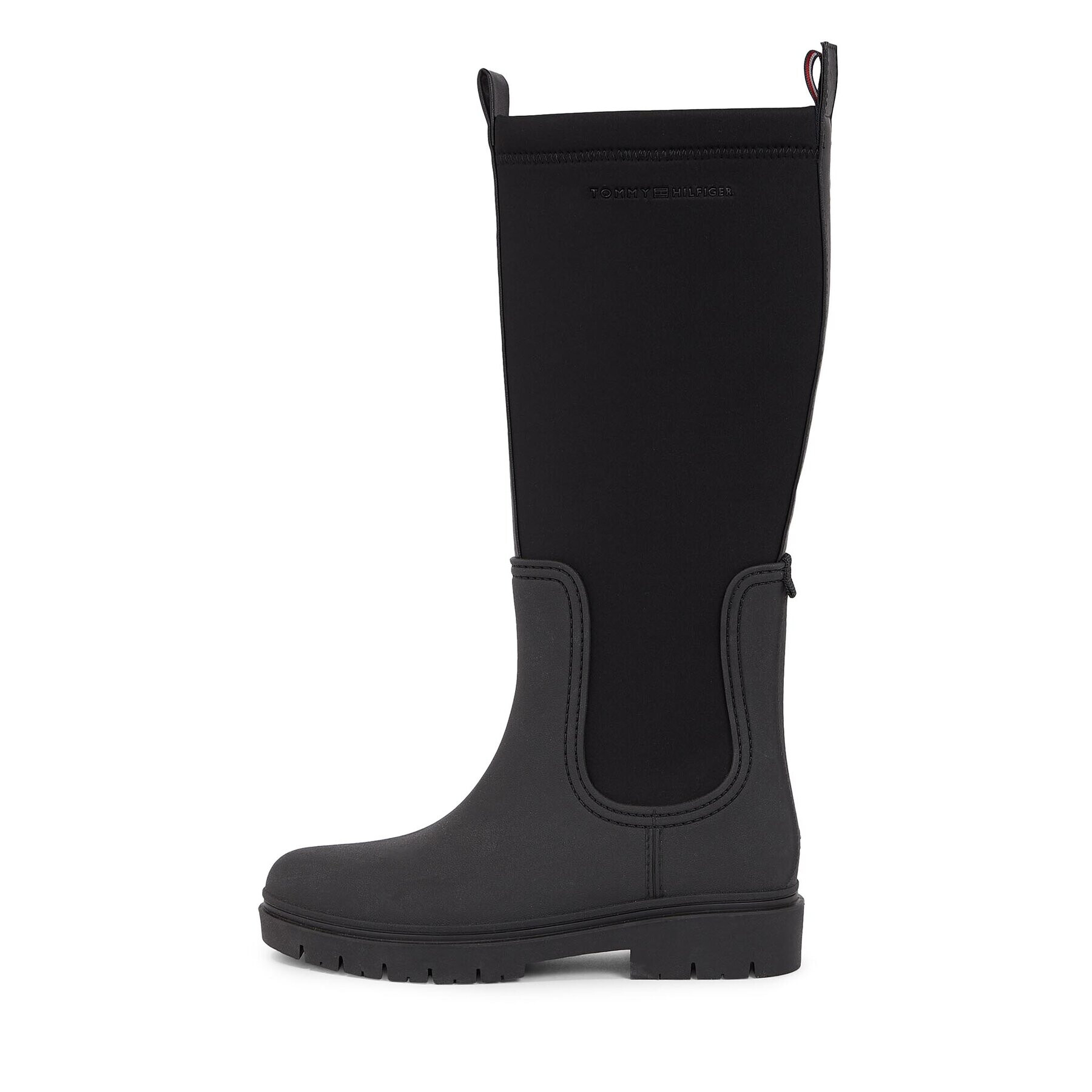 Tommy Hilfiger Гумени ботуши Essential Tommy Rainboot FW0FW07666 Черен - Pepit.bg