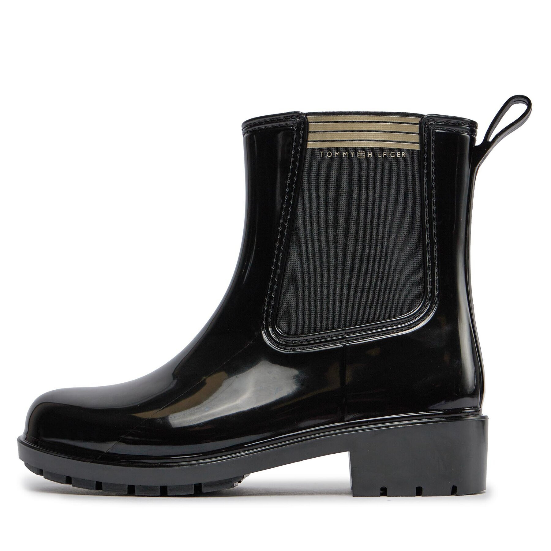 Tommy Hilfiger Гумени ботуши Essential Tommy Rainboot FW0FW07760 Черен - Pepit.bg