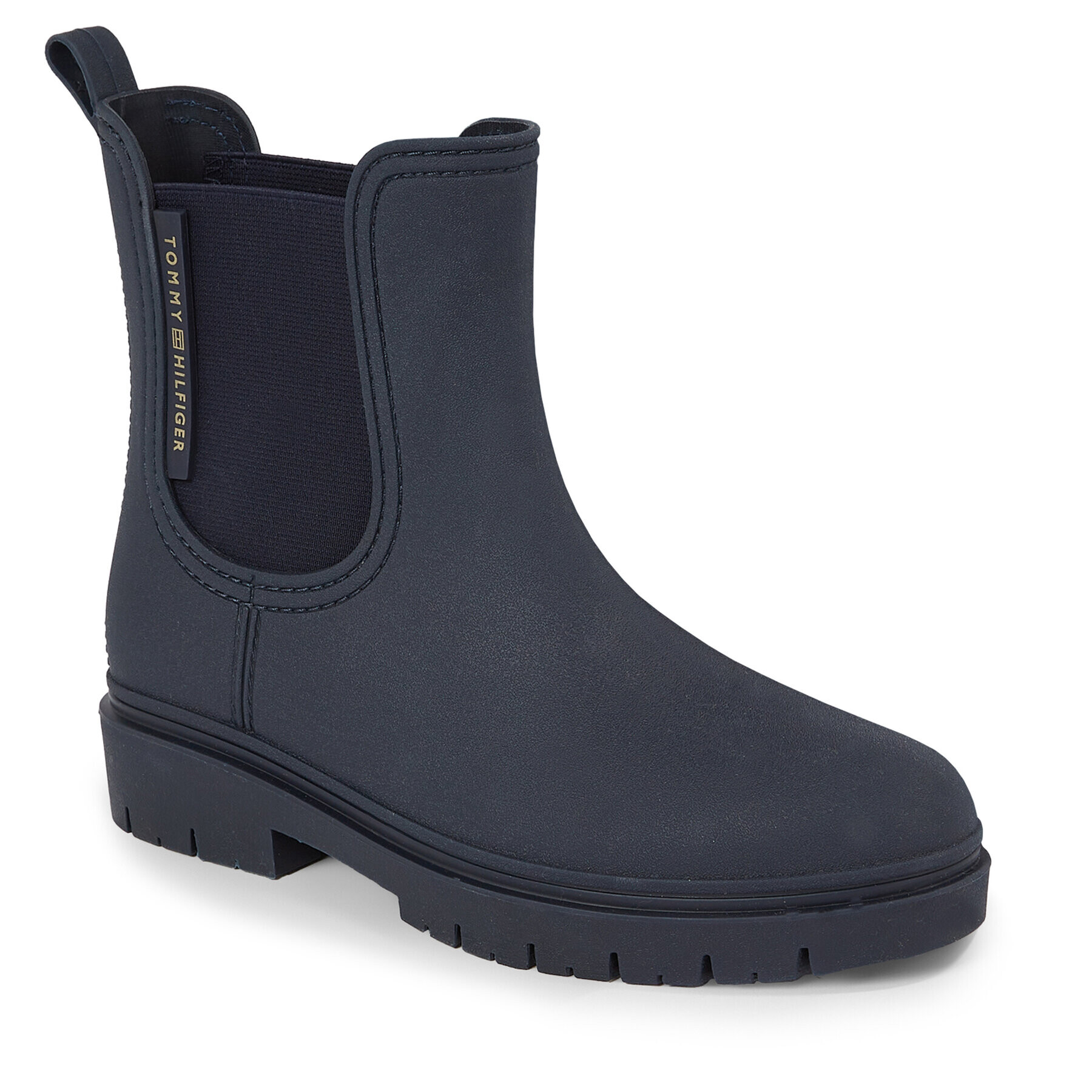 Tommy Hilfiger Гумени ботуши Essential Tommy Rainbootie FW0FW07471 Син - Pepit.bg