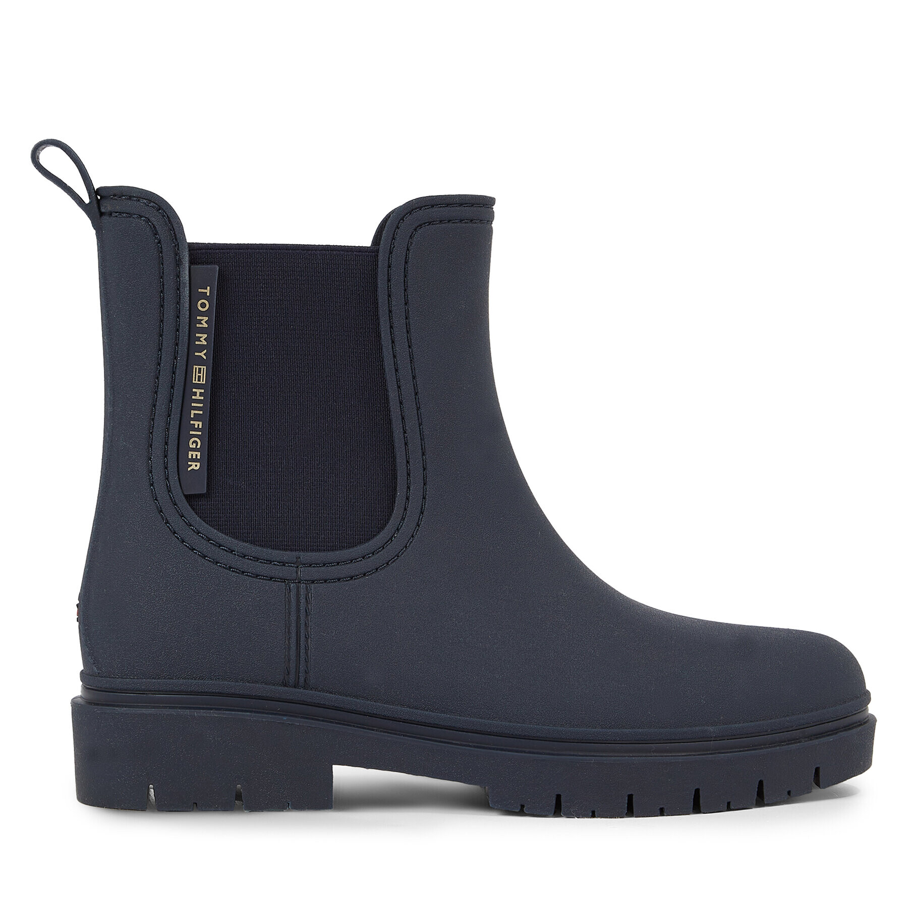 Tommy Hilfiger Гумени ботуши Essential Tommy Rainbootie FW0FW07471 Син - Pepit.bg