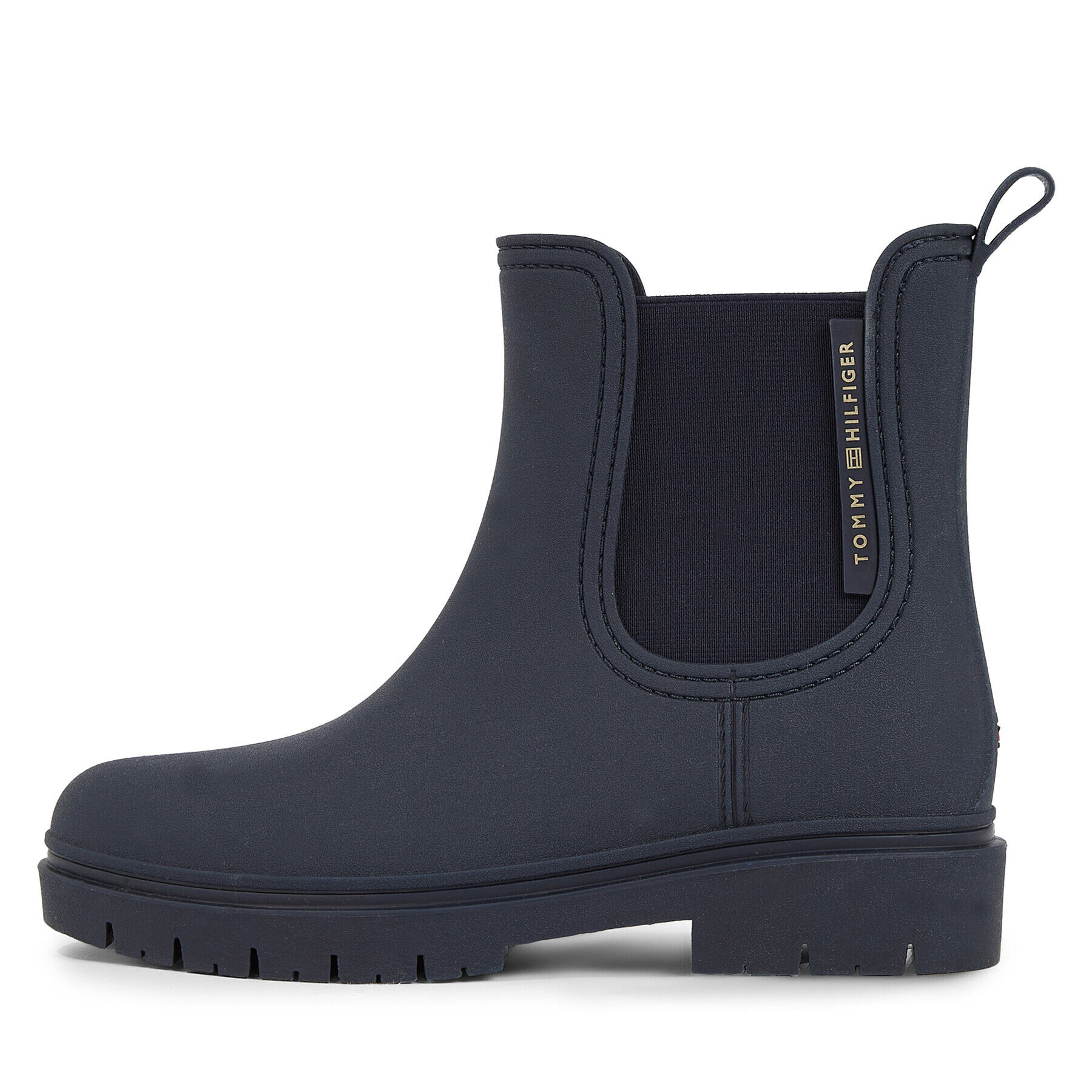 Tommy Hilfiger Гумени ботуши Essential Tommy Rainbootie FW0FW07471 Син - Pepit.bg