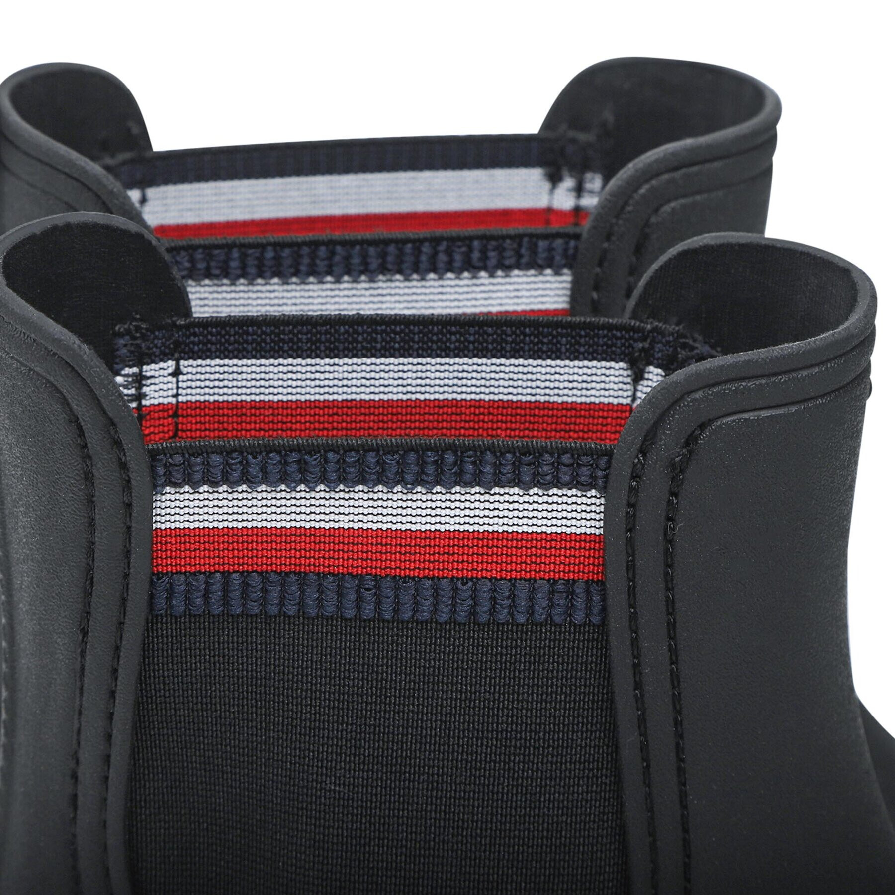 Tommy Hilfiger Гумени ботуши Rain Boot Ankle Elastic FW0FW06774 Черен - Pepit.bg