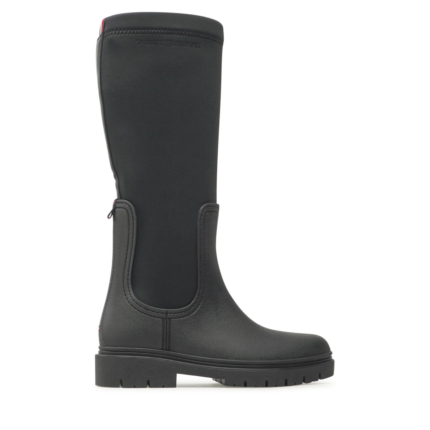 Tommy Hilfiger Гумени ботуши Rain Boot Long Shaft FW0FW07064 Черен - Pepit.bg