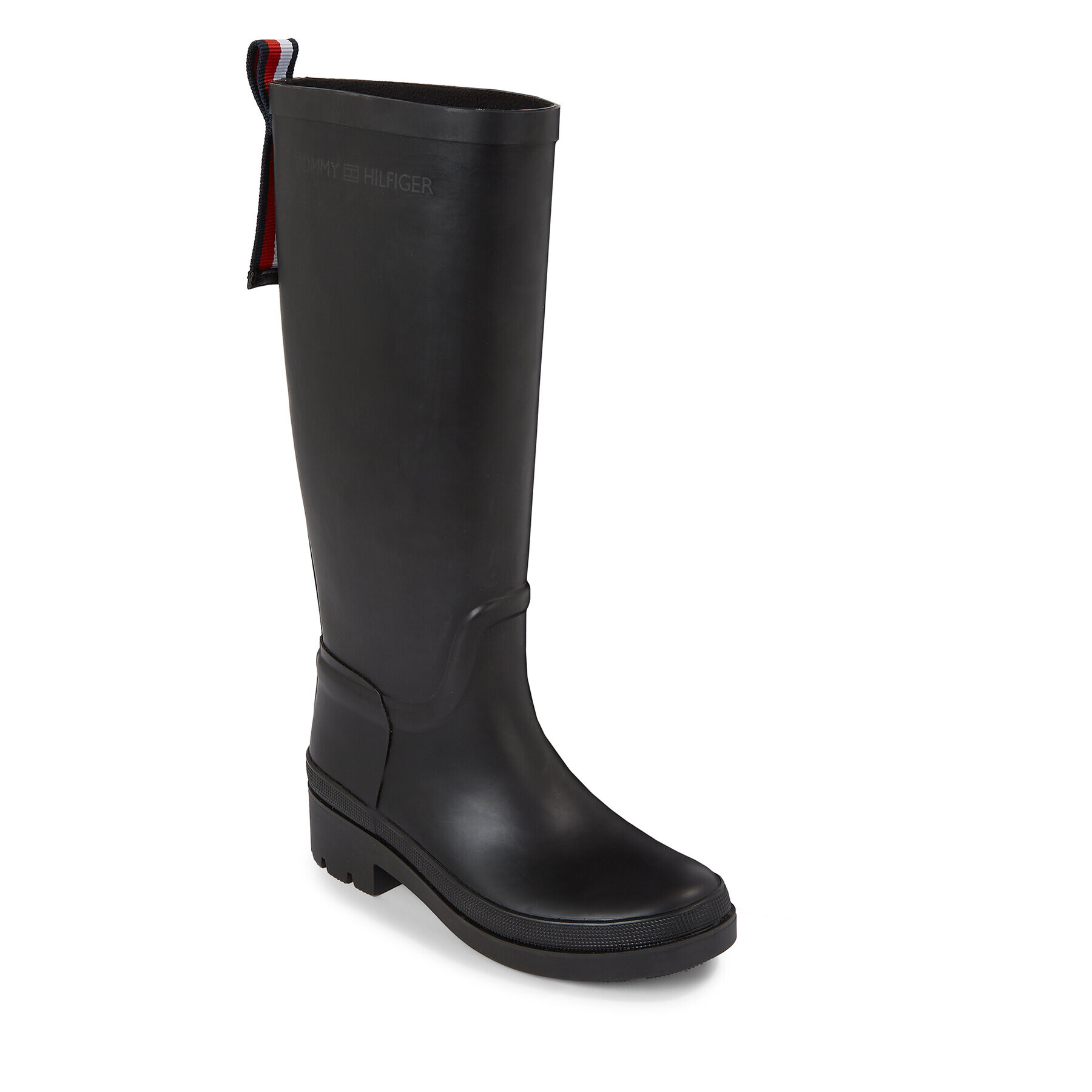 Tommy Hilfiger Гумени ботуши Tommy Rubberboot FW0FW07665 Черен - Pepit.bg