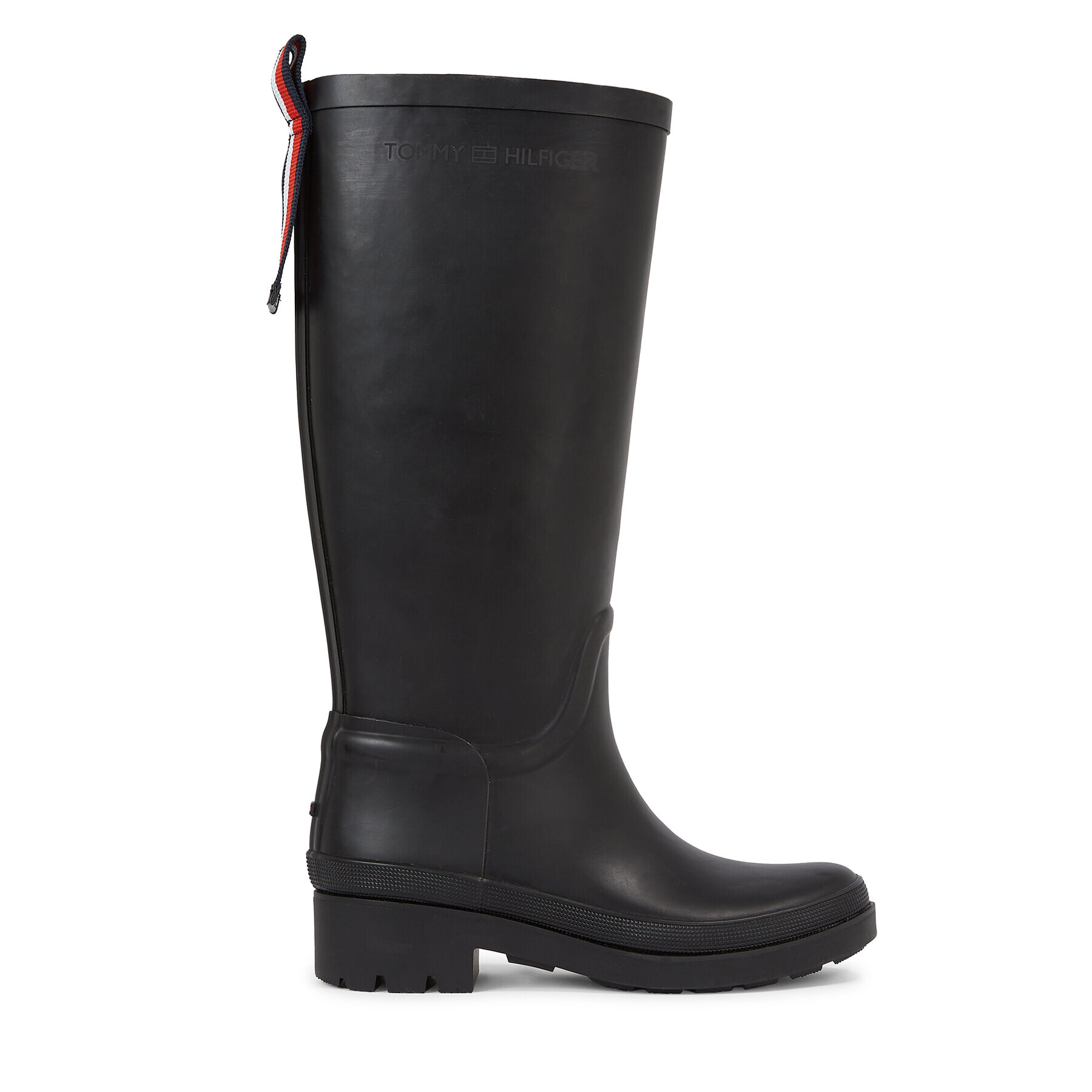 Tommy Hilfiger Гумени ботуши Tommy Rubberboot FW0FW07665 Черен - Pepit.bg