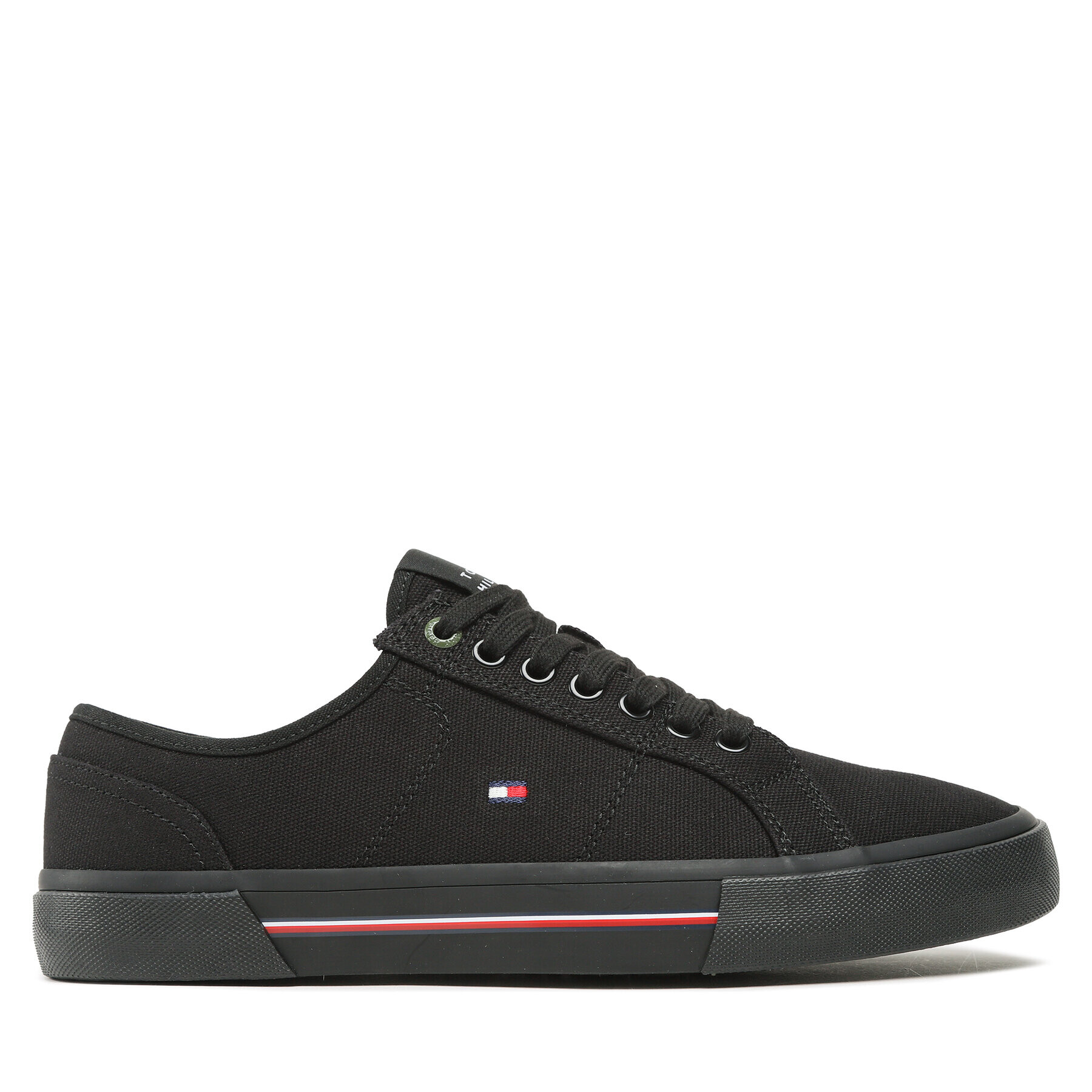 Tommy Hilfiger Гуменки Core Corporate Vulc Canvas FM0FM04560 Черен - Pepit.bg