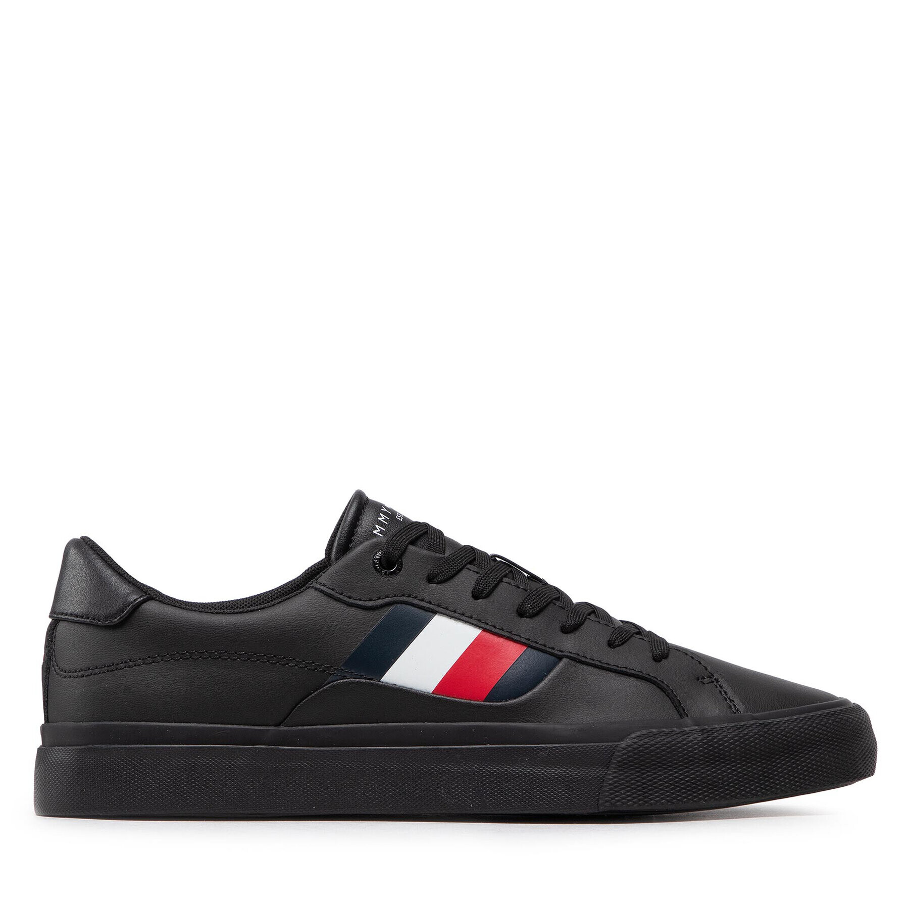 Tommy Hilfiger Гуменки Core Stripes Vulc Leather FM0FM04140 Черен - Pepit.bg