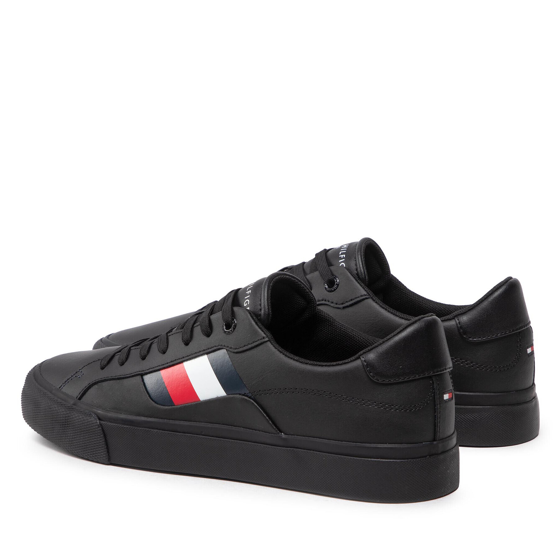 Tommy Hilfiger Гуменки Core Stripes Vulc Leather FM0FM04140 Черен - Pepit.bg