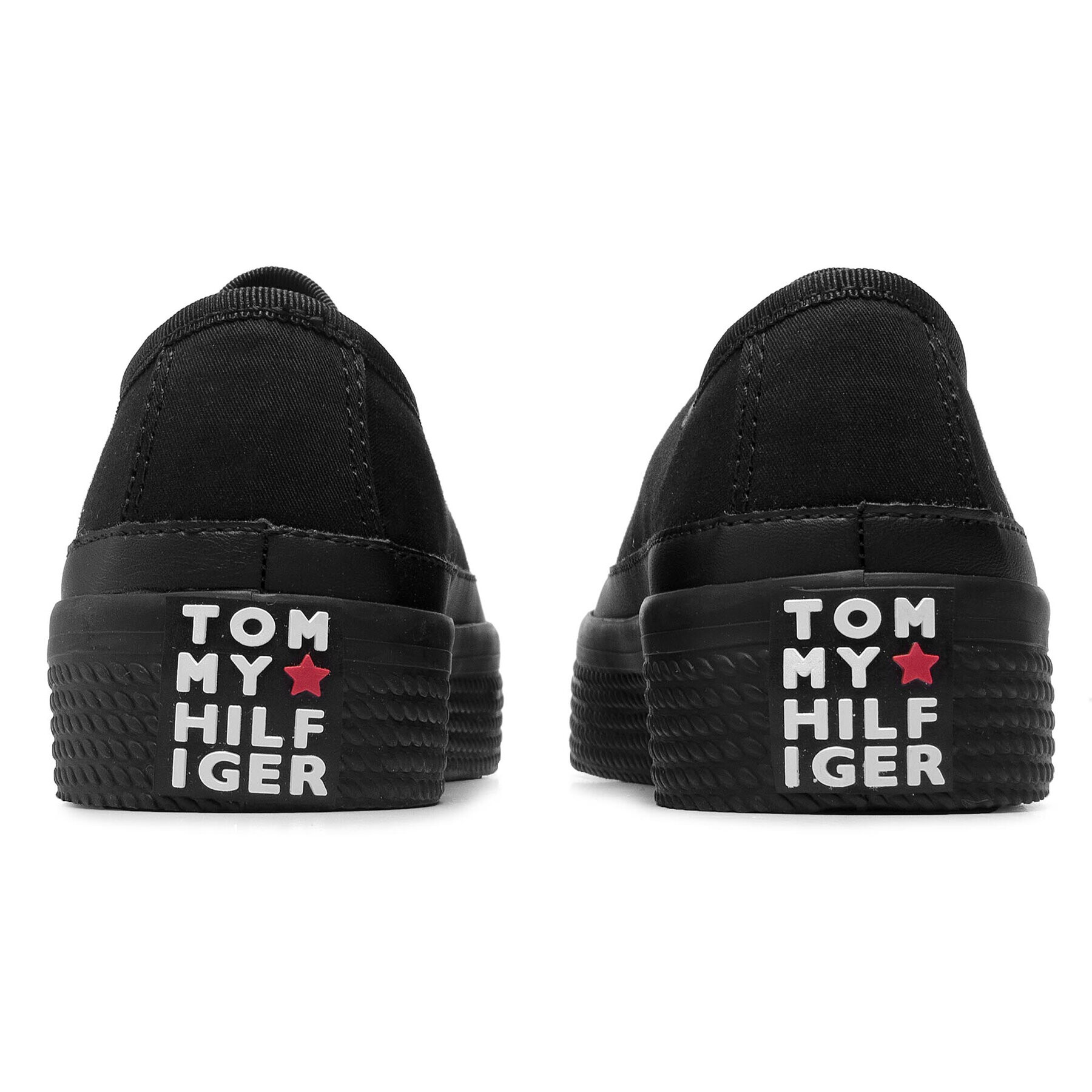 Tommy Hilfiger Гуменки Corporate Flatform Sneaker FW0FW02456 Черен - Pepit.bg