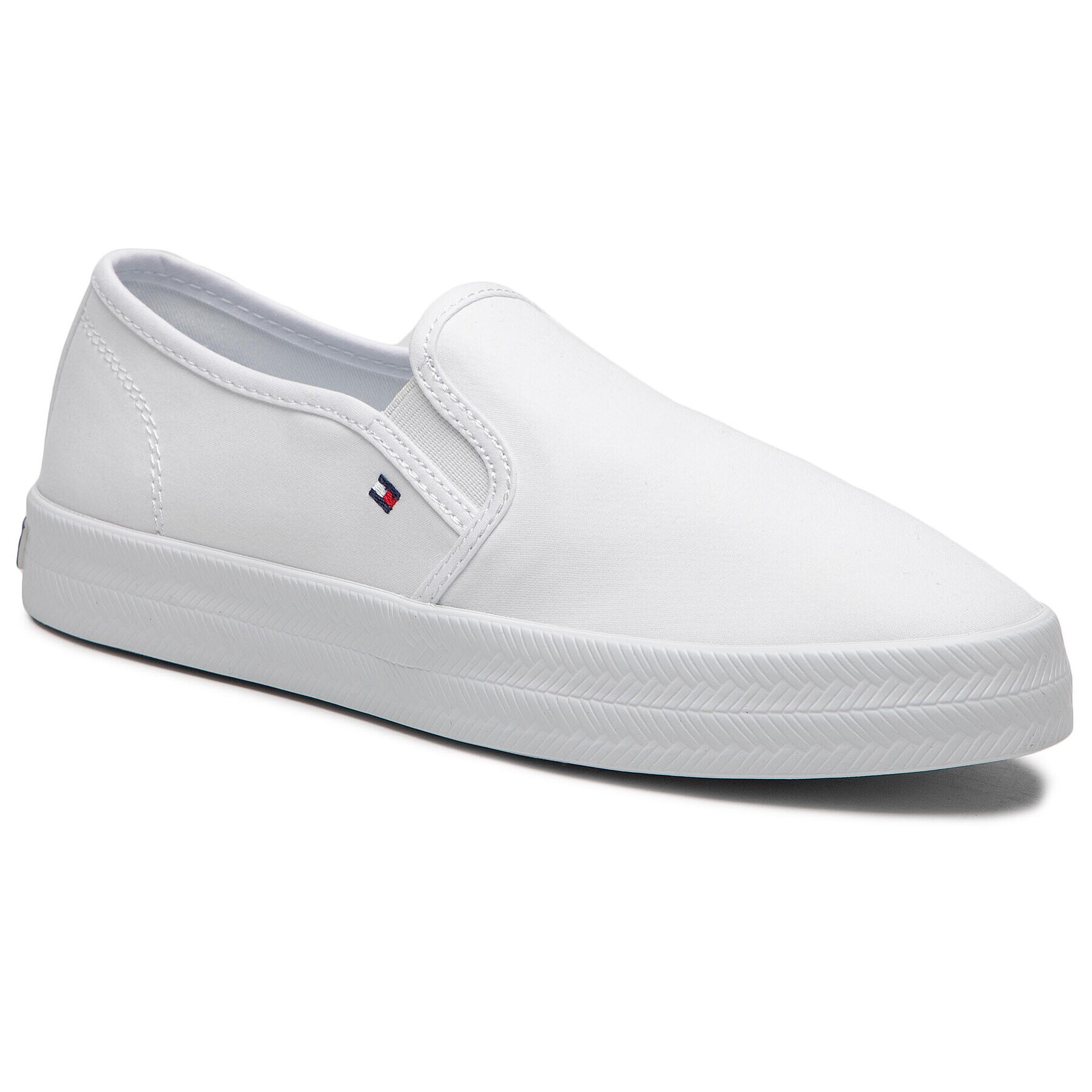 Tommy Hilfiger Гуменки Essential Nautical Slip On FW0FW05535 Бял - Pepit.bg