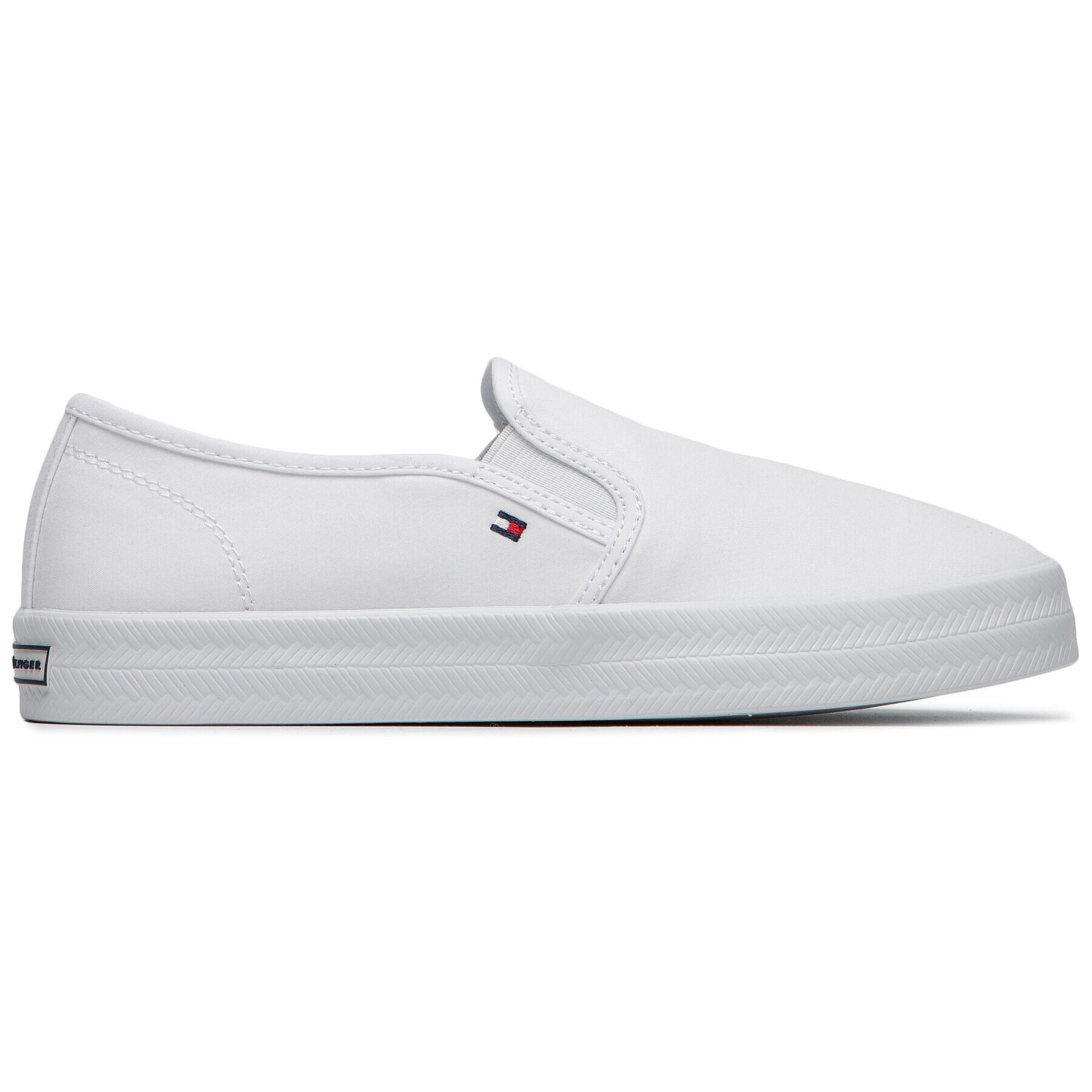 Tommy Hilfiger Гуменки Essential Nautical Slip On FW0FW05535 Бял - Pepit.bg