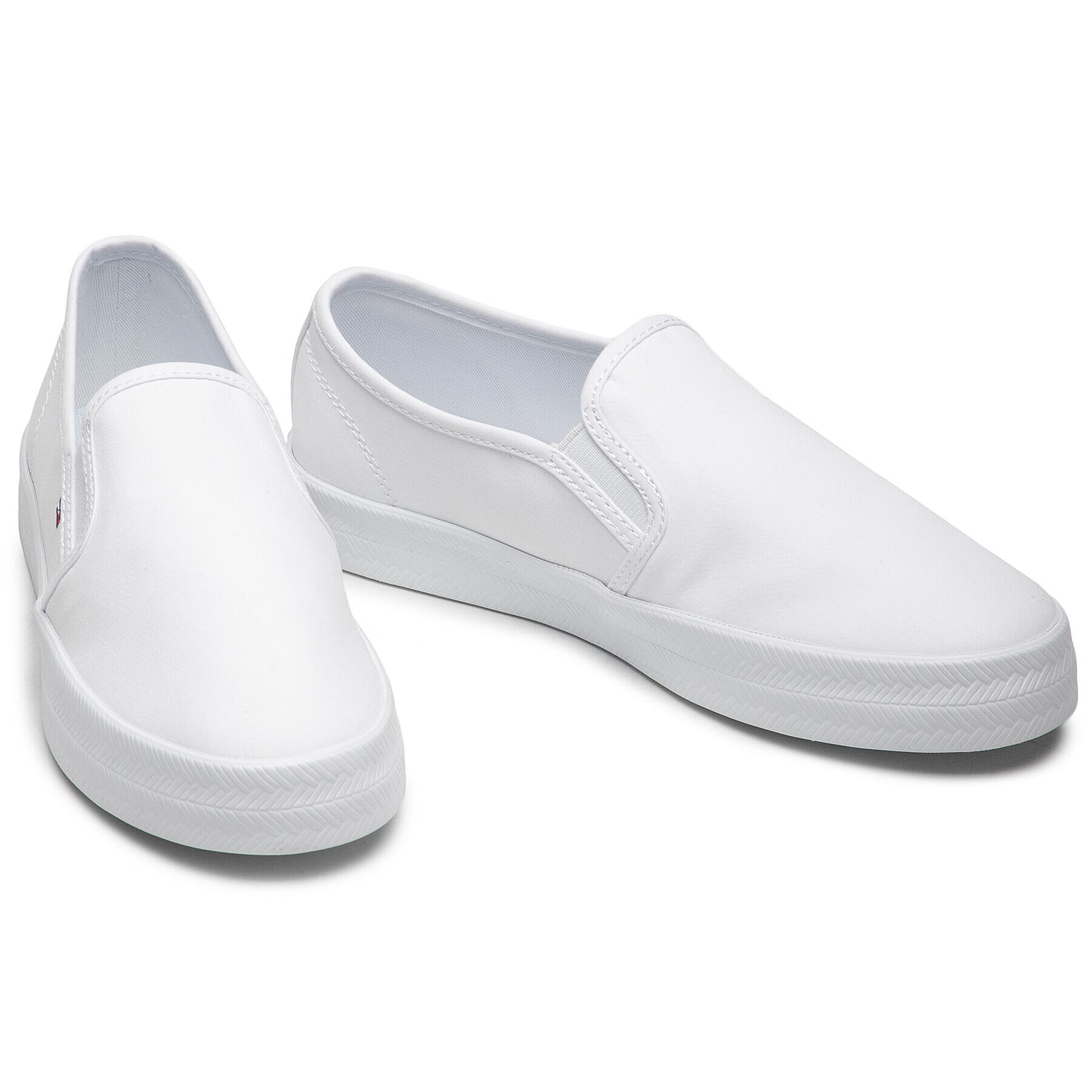 Tommy Hilfiger Гуменки Essential Nautical Slip On FW0FW05535 Бял - Pepit.bg