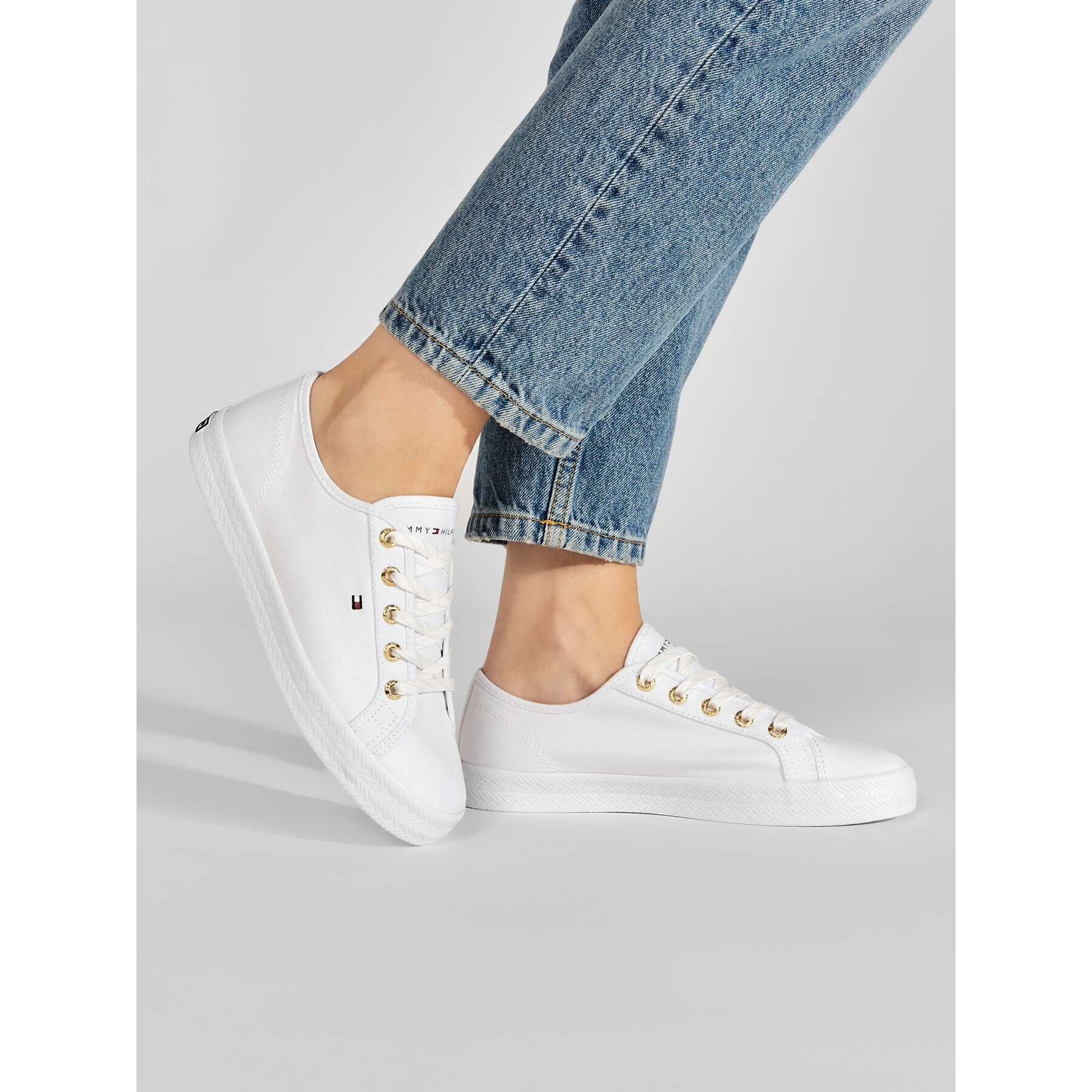 Tommy Hilfiger Гуменки Essential Nautical Sneaker FW0FW06512 Бял - Pepit.bg