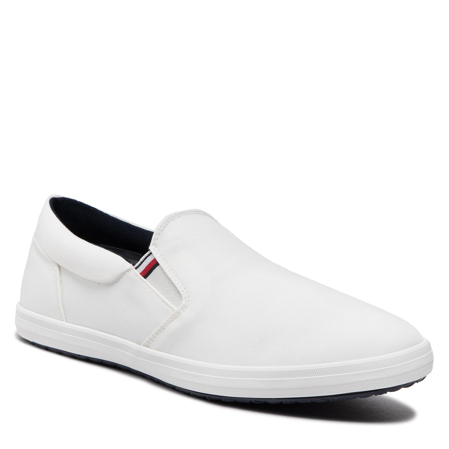 Tommy Hilfiger Гуменки Essential Slip On Chambray Vulc FM0FM03994 Бял - Pepit.bg